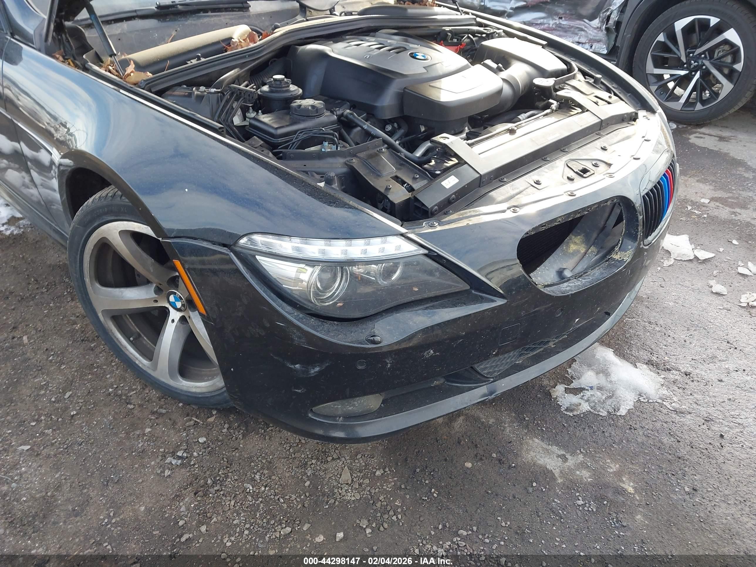 2010 Bmw 650i   Черный vin: WBAEB5C59AC225566