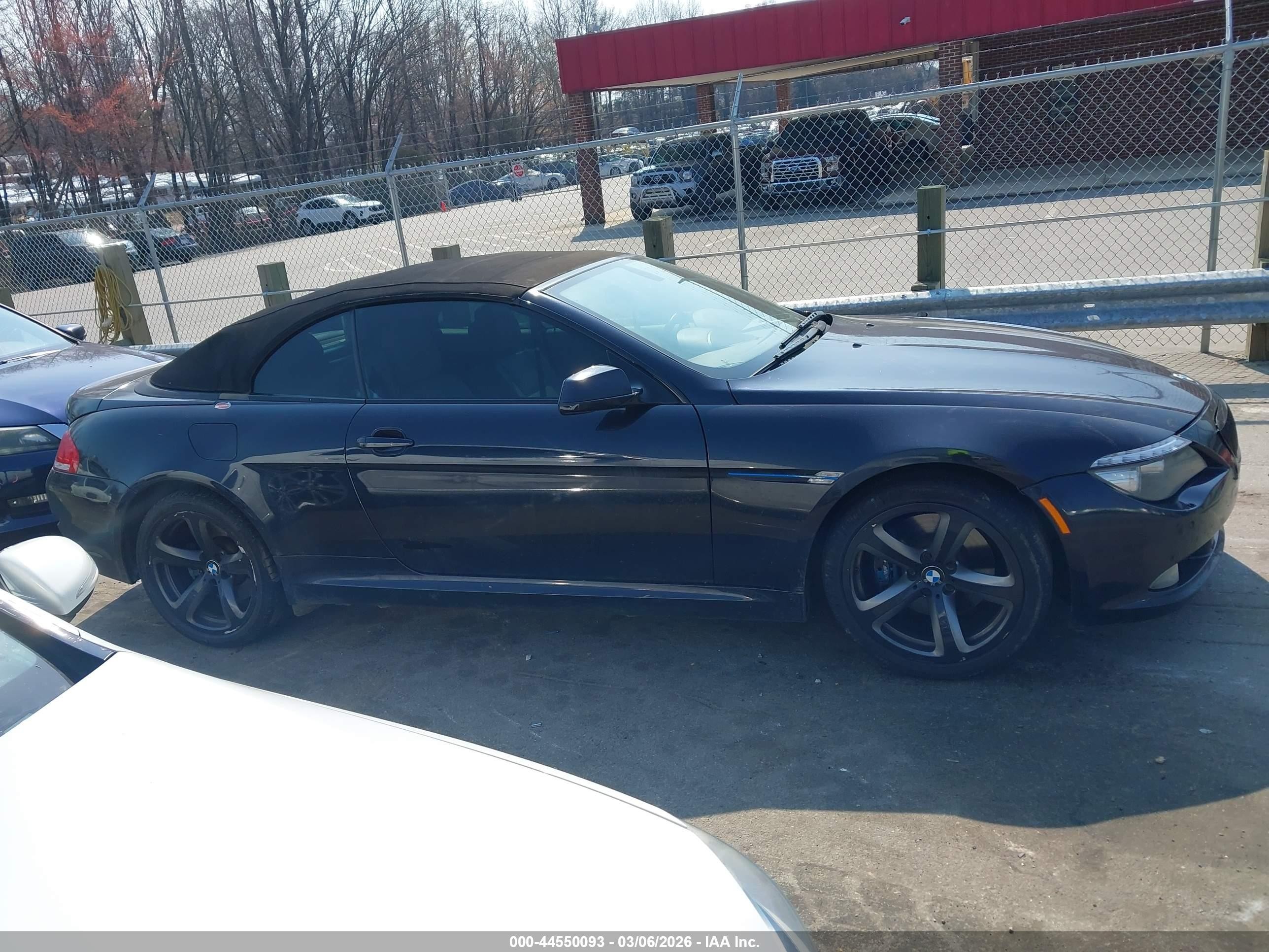 2010 Bmw 650i   Dark Blue vin: WBAEB5C59AC225809