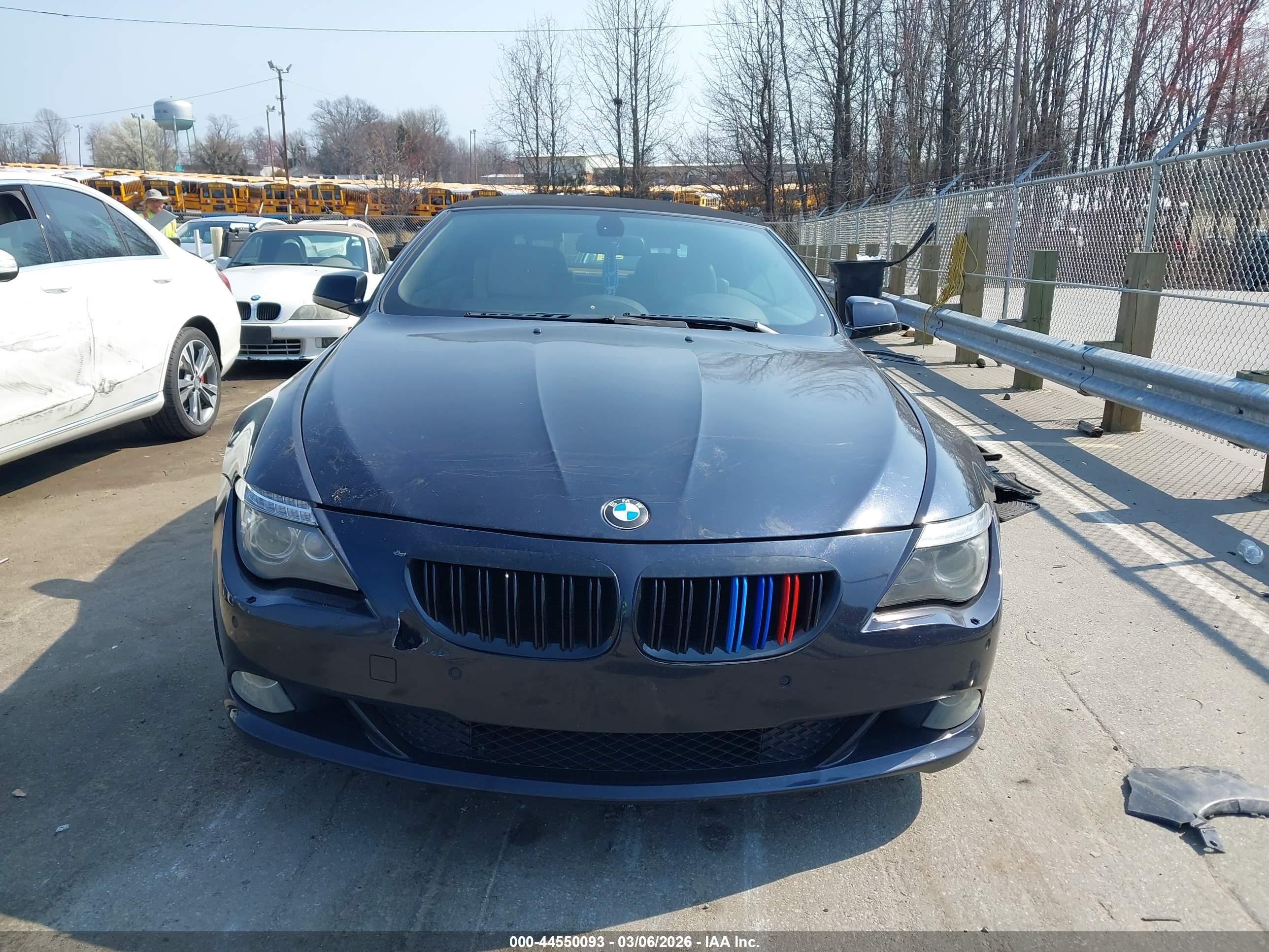 2010 Bmw 650i   Dark Blue vin: WBAEB5C59AC225809