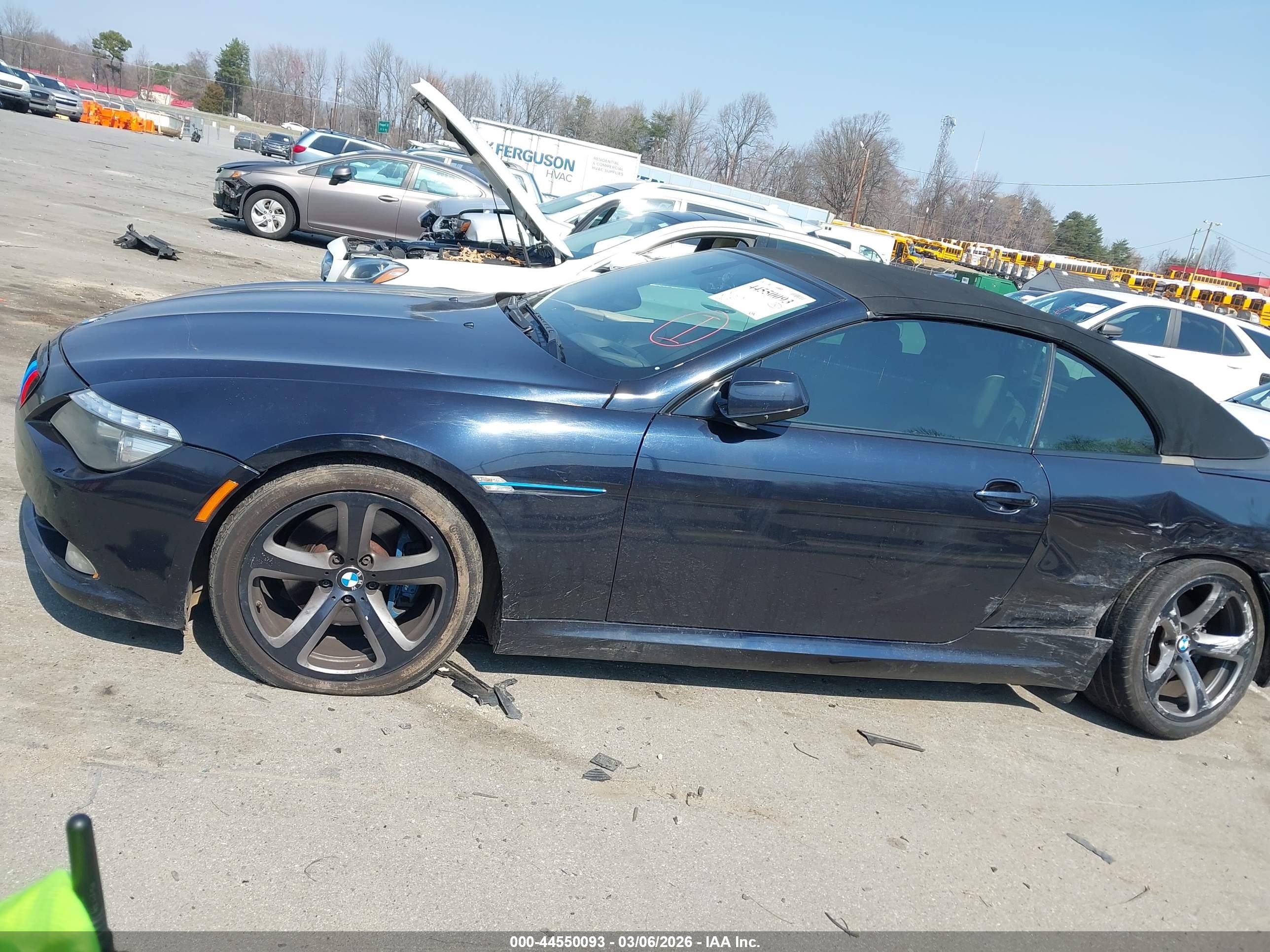 2010 Bmw 650i   Dark Blue vin: WBAEB5C59AC225809