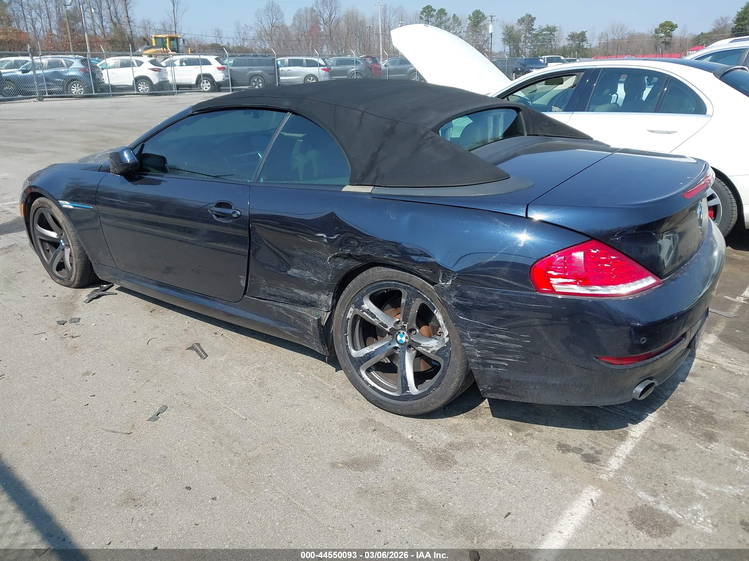 2010 Bmw 650i   Dark Blue vin: WBAEB5C59AC225809