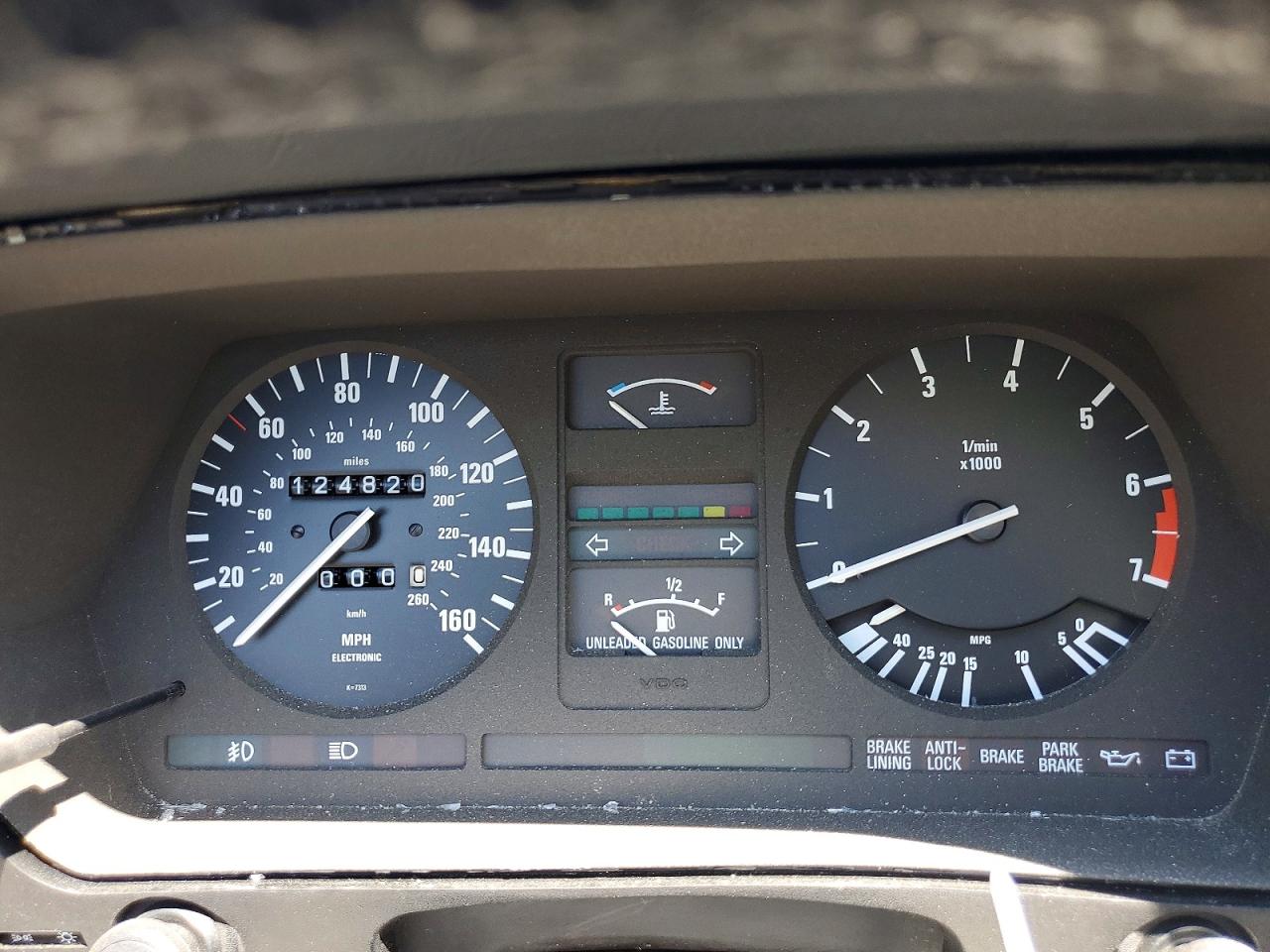 1988 Bmw 635 Csi Automatic Black vin: WBAEC8413J3267418