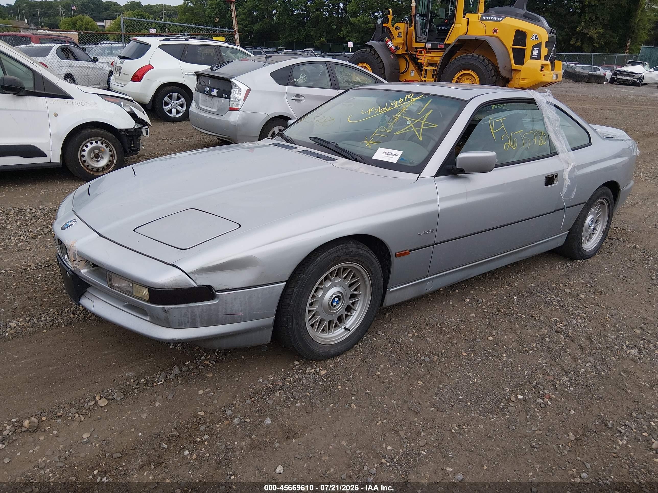 1995 Bmw 840 Ci Automatic Gray vin: WBAEF632XSCC90155