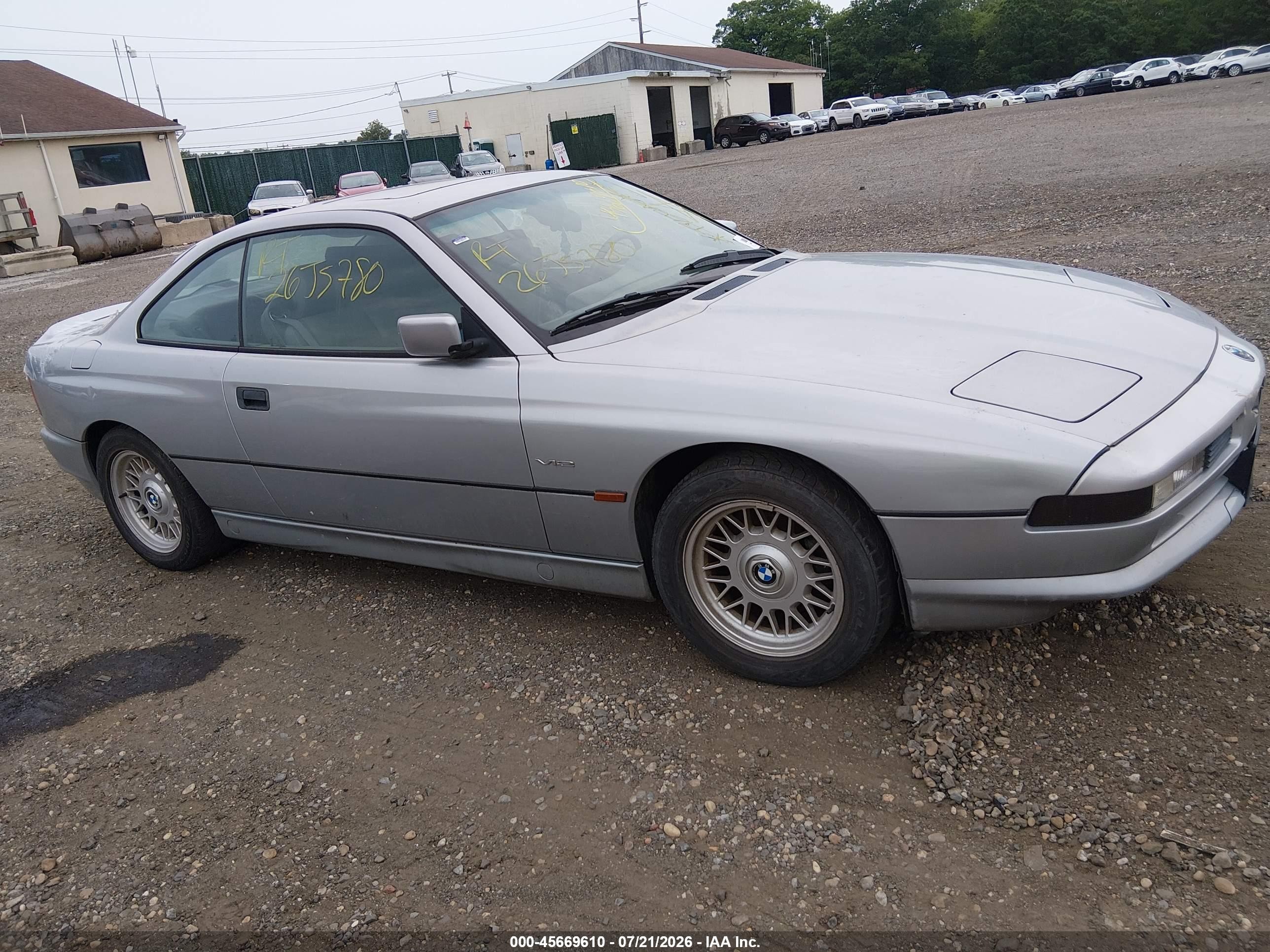 1995 Bmw 840 Ci Automatic Gray vin: WBAEF632XSCC90155