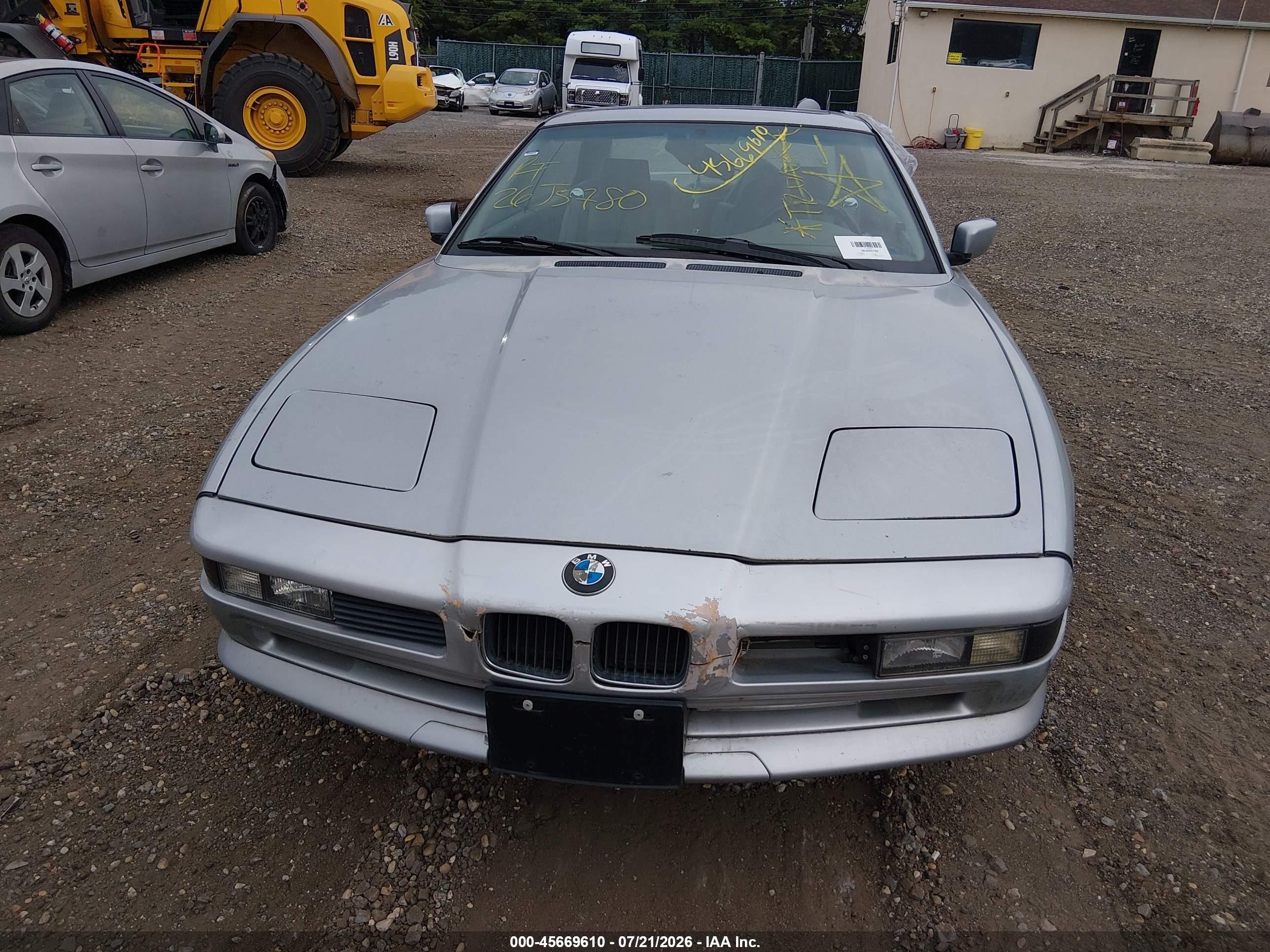 1995 Bmw 840 Ci Automatic Gray vin: WBAEF632XSCC90155