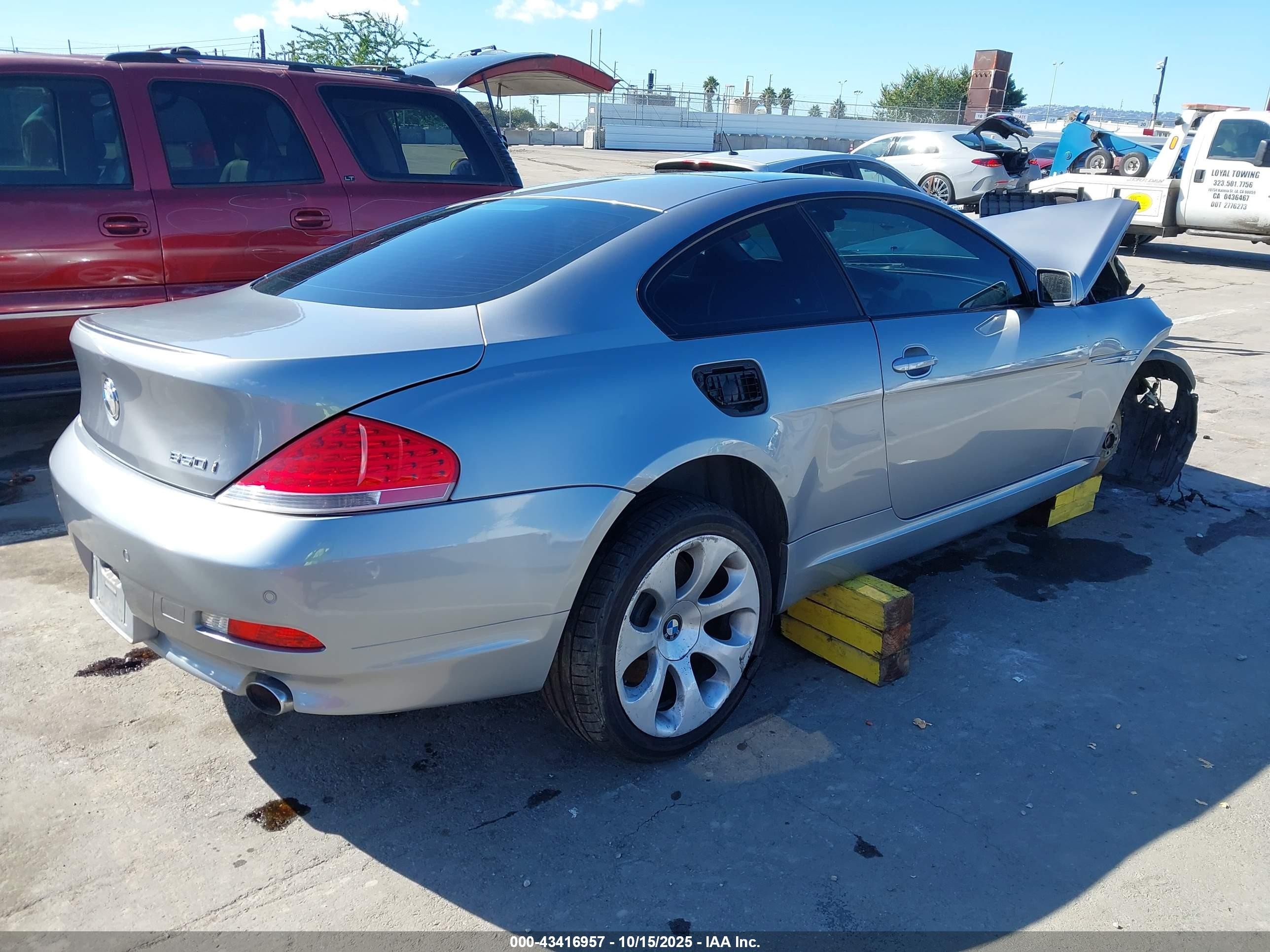 2006 Bmw 650i   Silver vin: WBAEH13406CR51029