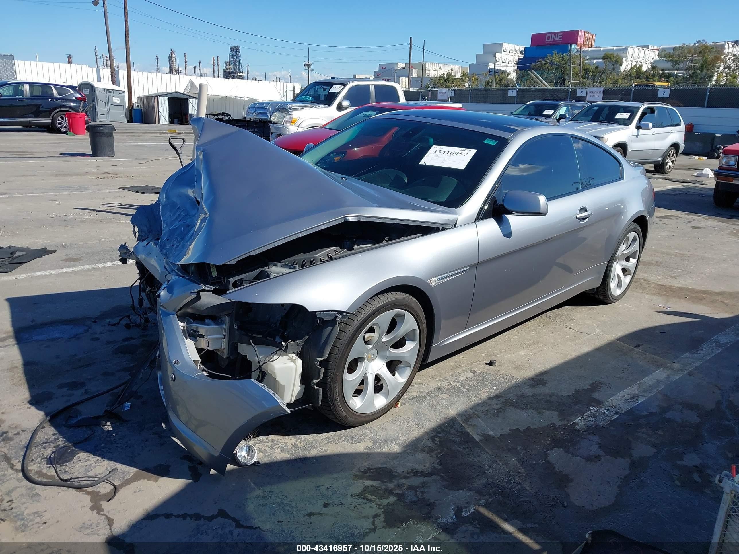2006 Bmw 650i   Silver vin: WBAEH13406CR51029