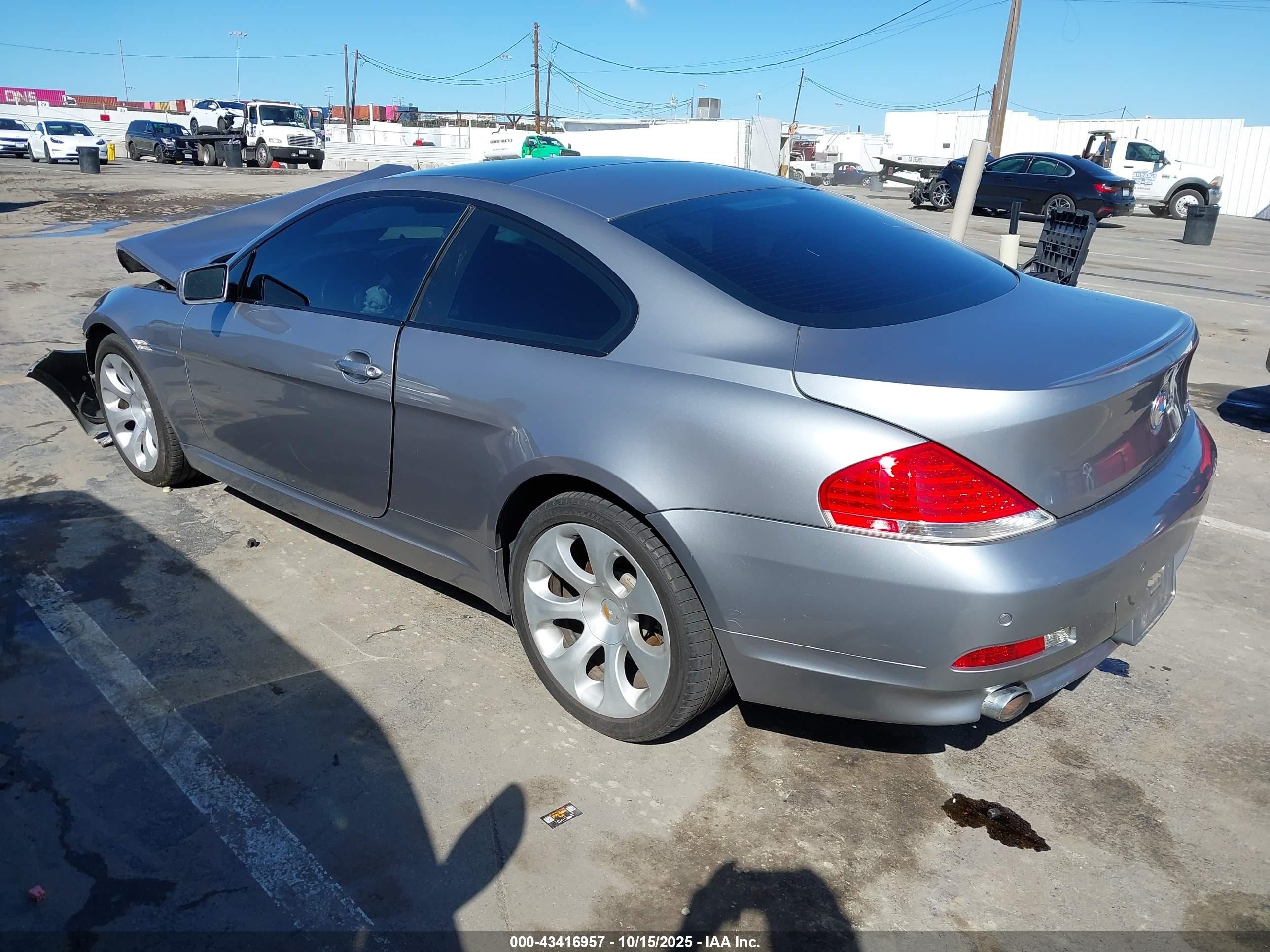 2006 Bmw 650i   Silver vin: WBAEH13406CR51029