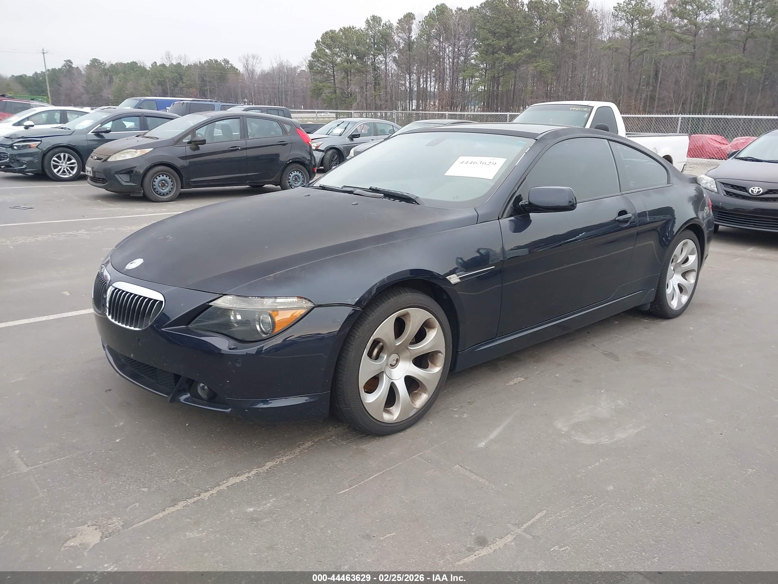2006 Bmw 650i   Black vin: WBAEH13446CR50594