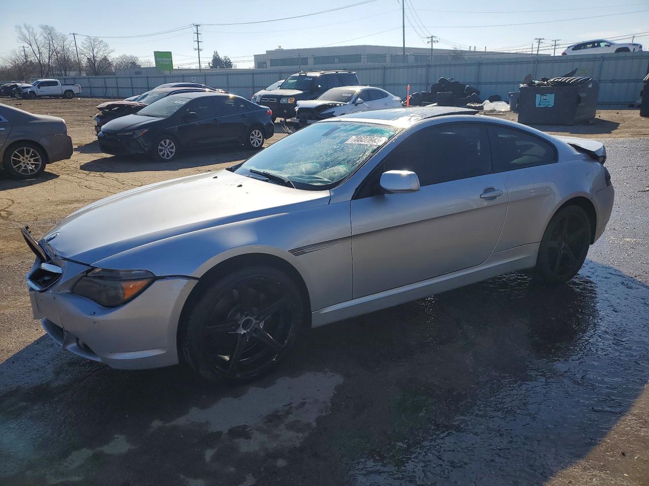2006 Bmw 650 I Silver vin: WBAEH13476CR50203