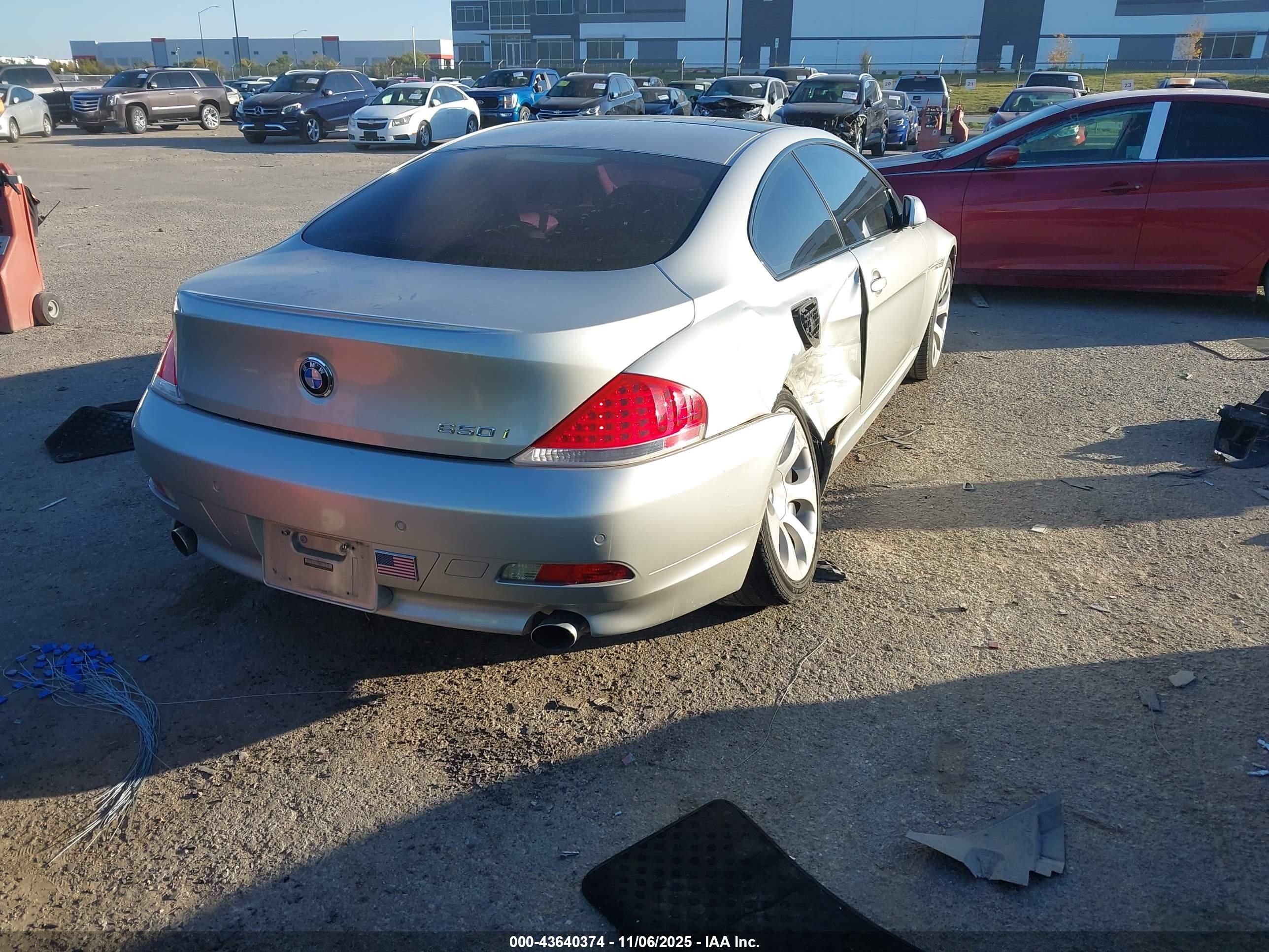 2006 Bmw 650i   Silver vin: WBAEH13476CR50573