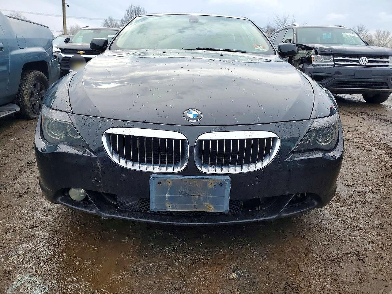2006 Bmw 650 I Black vin: WBAEH13486CR50372