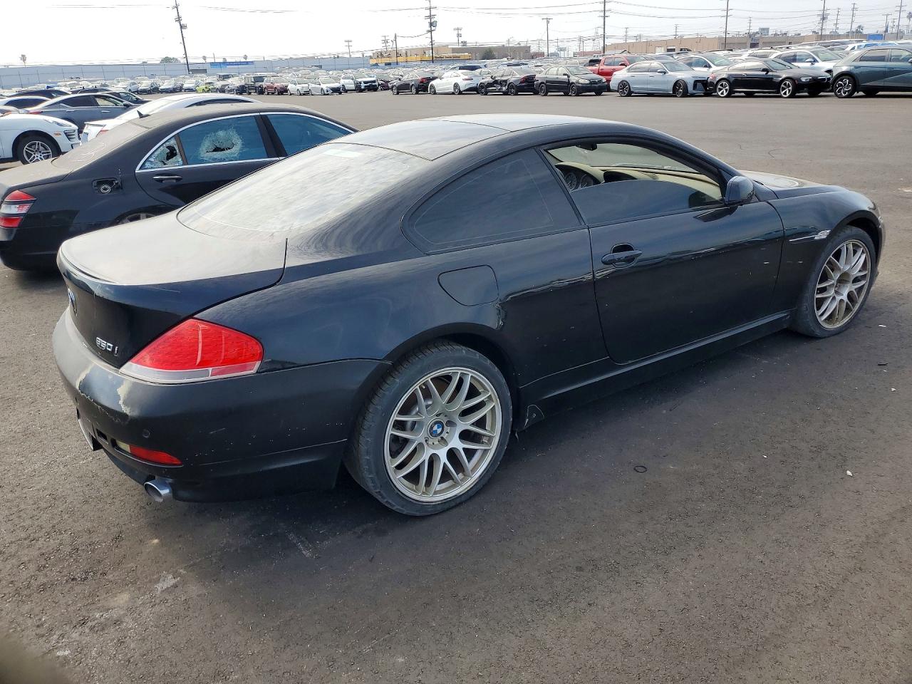 2006 Bmw 650 I Black vin: WBAEH13486CR50792