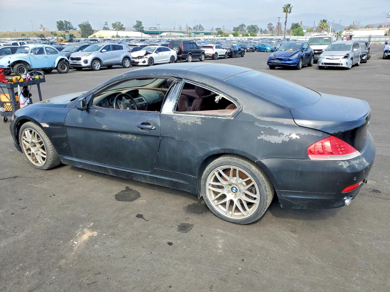 2006 Bmw 650 I Black vin: WBAEH13486CR50792