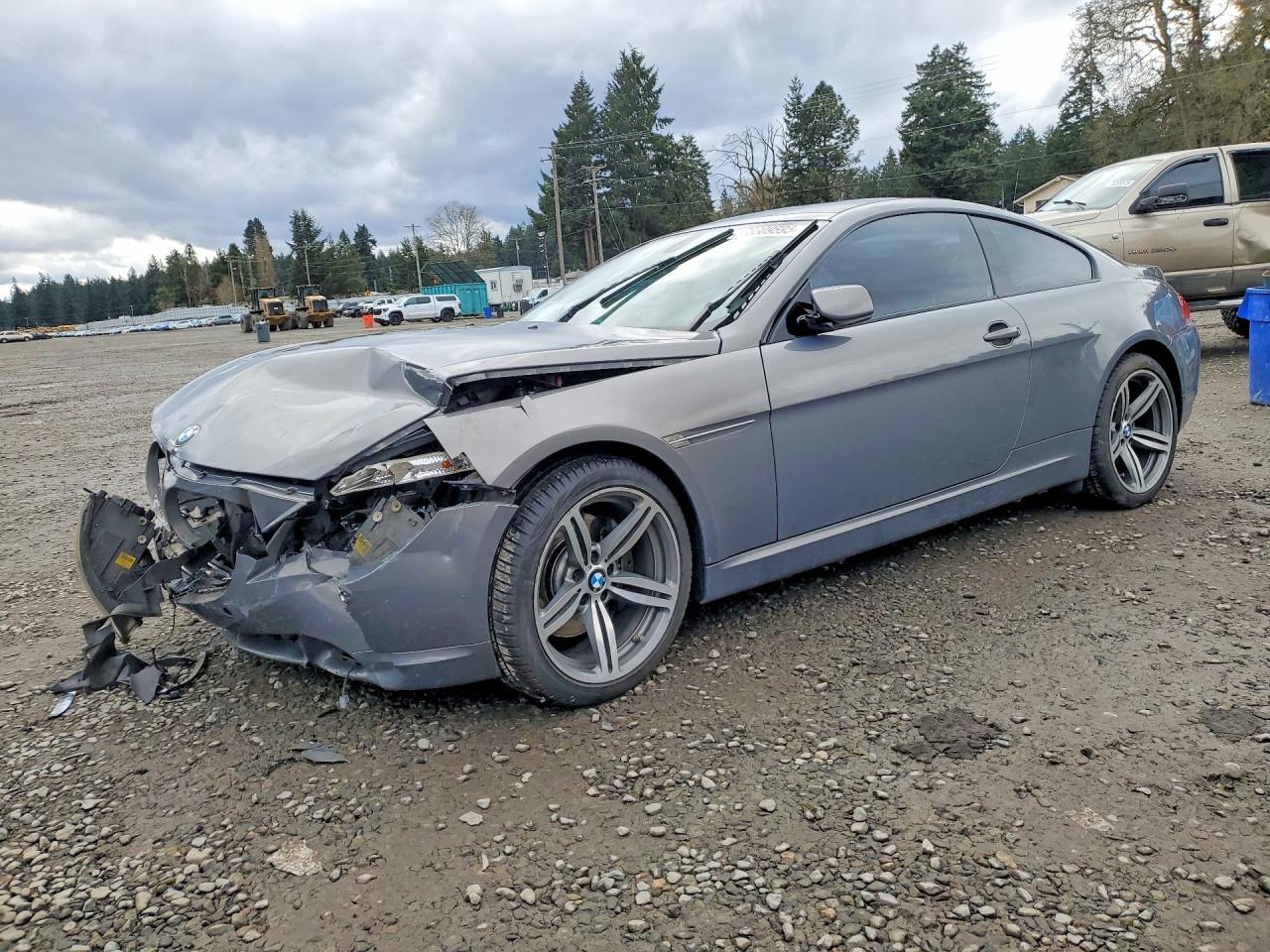 2007 Bmw 650 I Gray vin: WBAEH13517CR53401