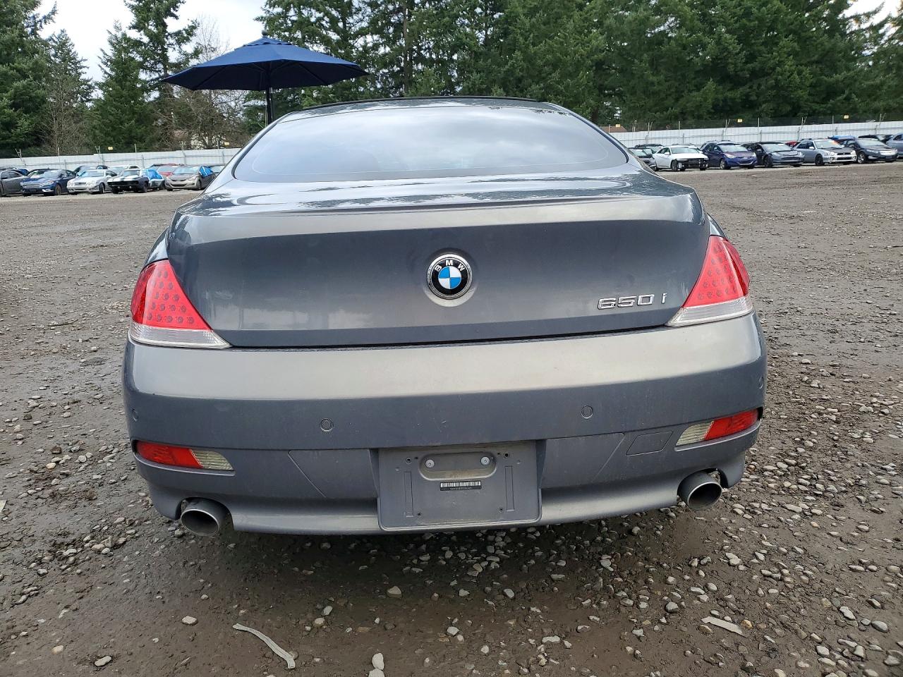 2007 Bmw 650 I Gray vin: WBAEH13517CR53401