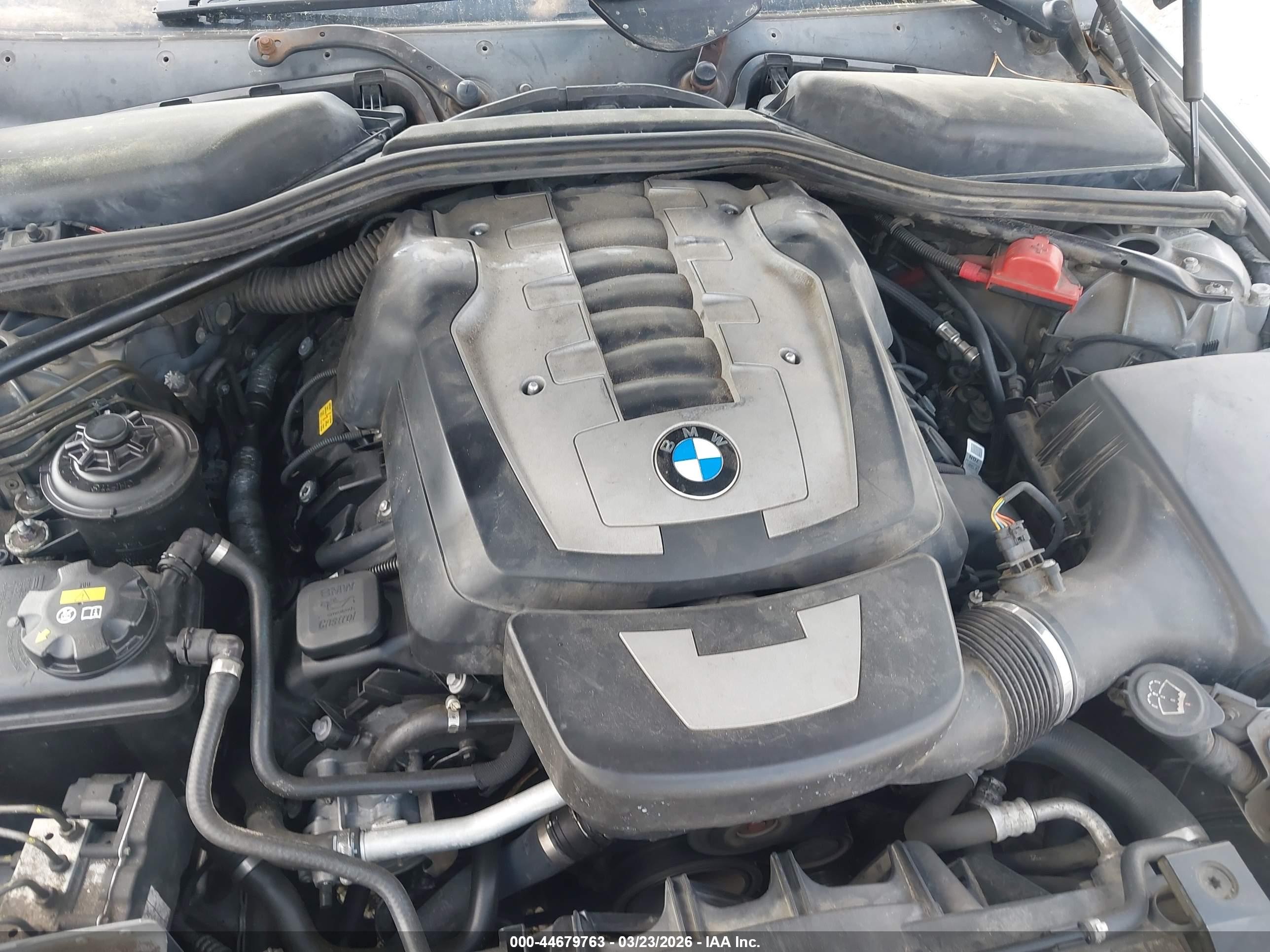 2007 Bmw 650i   Silver vin: WBAEH13557CR46354