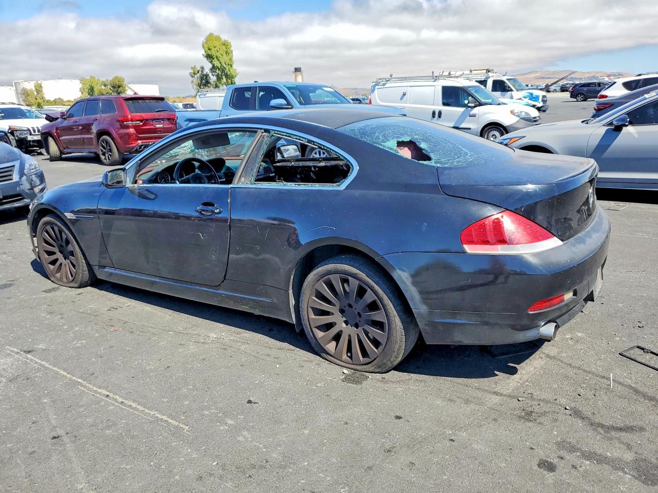 2004 Bmw 645 Ci Automatic Black vin: WBAEH73404B189097