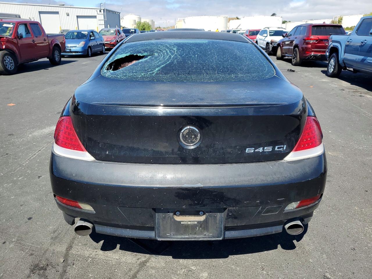2004 Bmw 645 Ci Automatic Black vin: WBAEH73404B189097