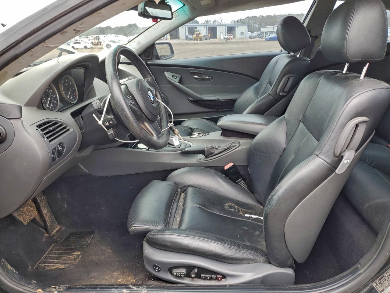 2004 Bmw 645 Ci Automatic Black vin: WBAEH73404B190251