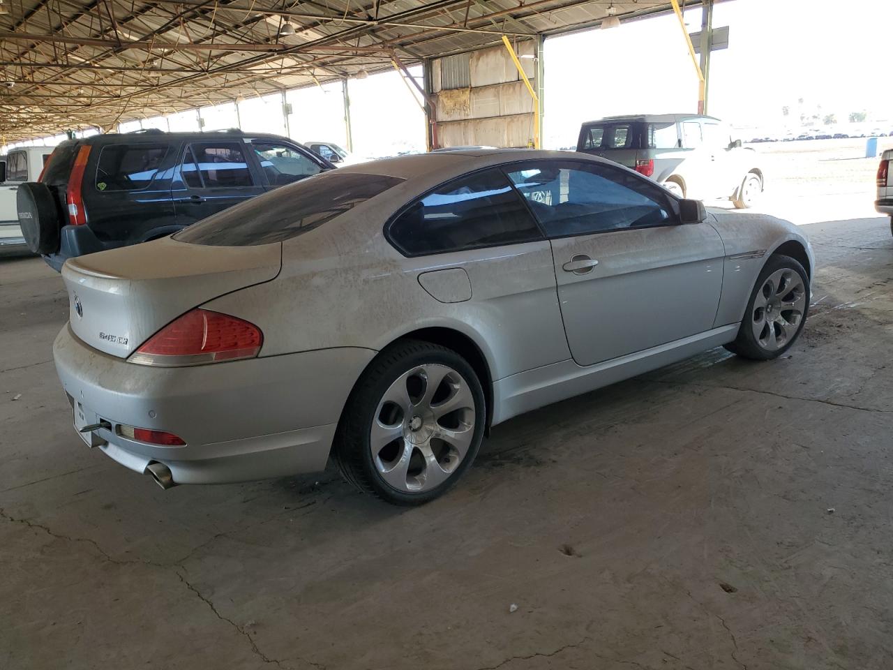 2005 Bmw 645 Ci Automatic Silver vin: WBAEH73415B191247