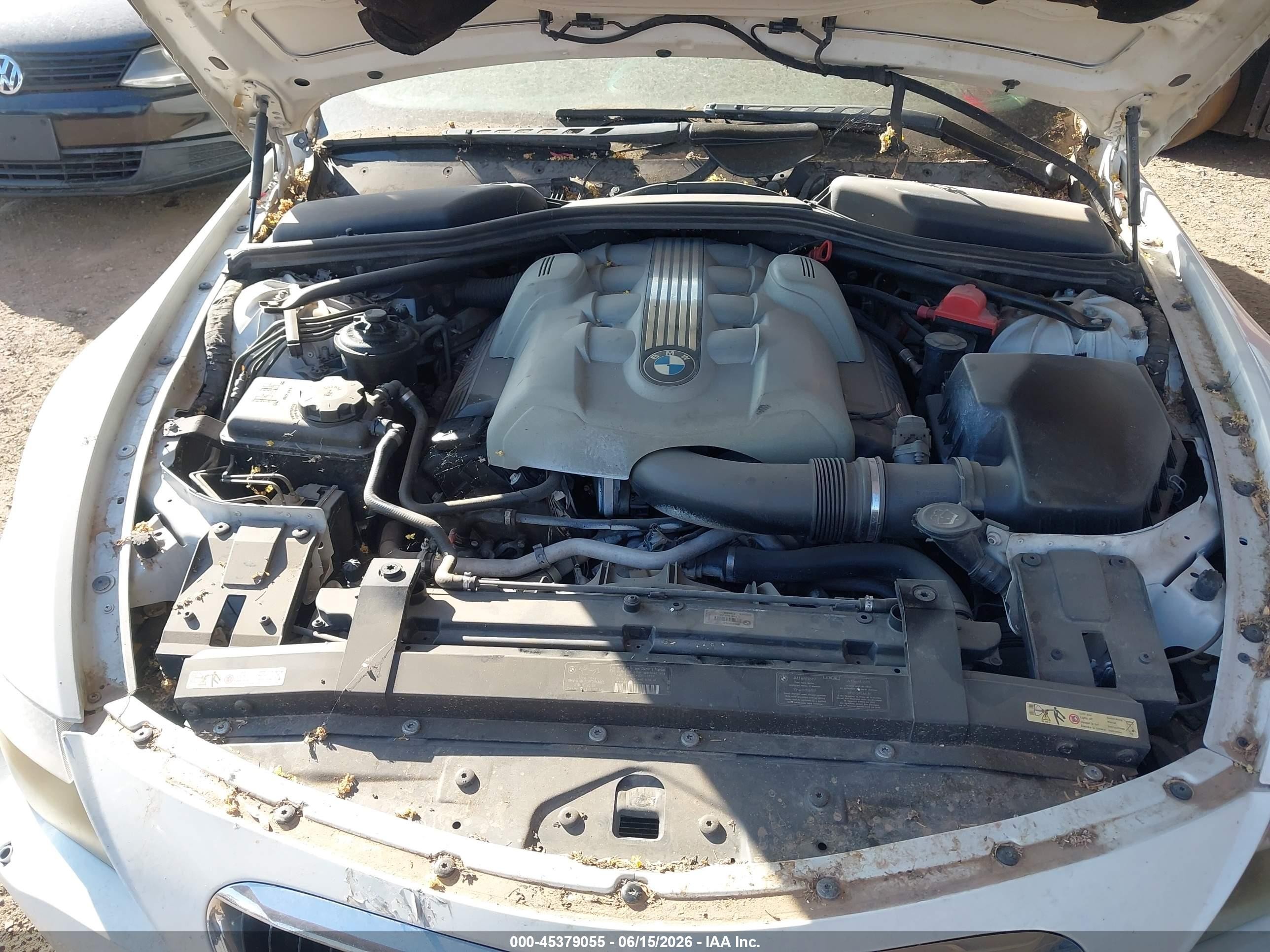 2005 Bmw 645ci   White vin: WBAEH73415B869284