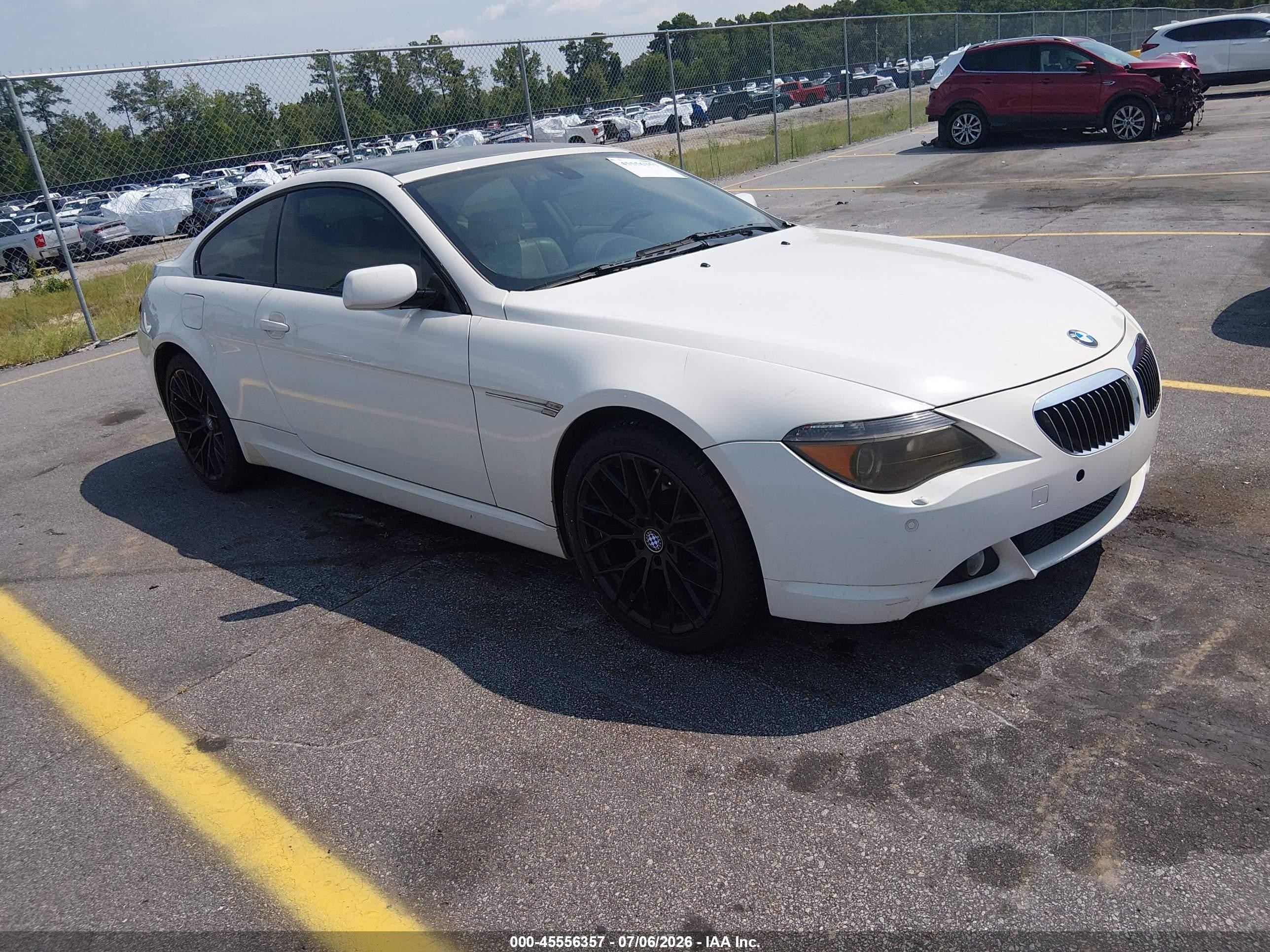 2005 Bmw 645ci   Белый vin: WBAEH73425B191645