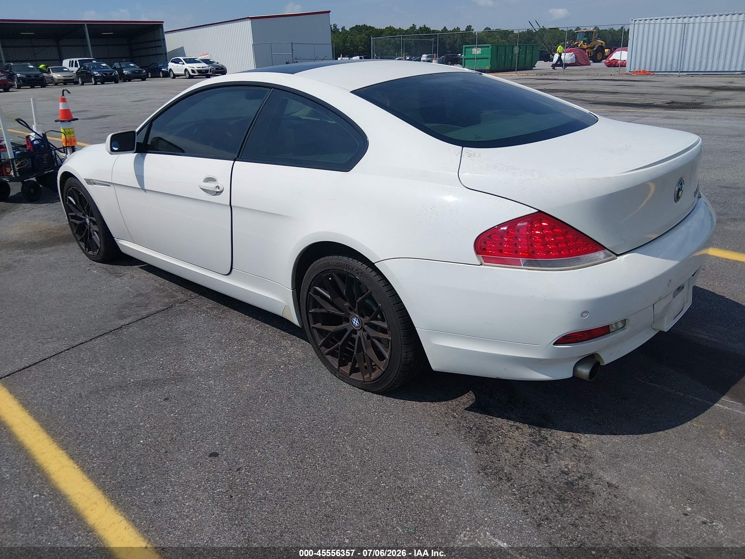 2005 Bmw 645ci   Белый vin: WBAEH73425B191645