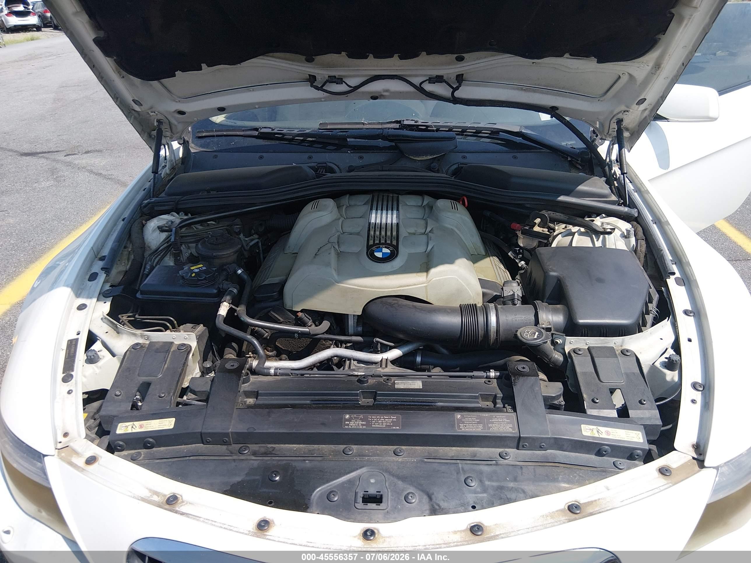 2005 Bmw 645ci   Белый vin: WBAEH73425B191645