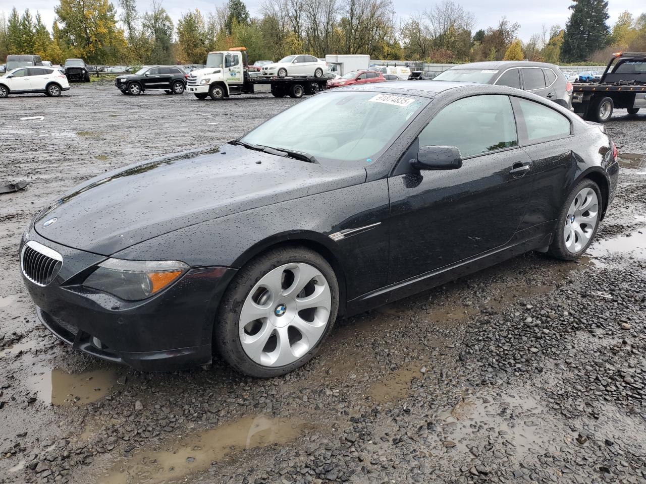 2004 Bmw 645 Ci Automatic Black vin: WBAEH73434B215658