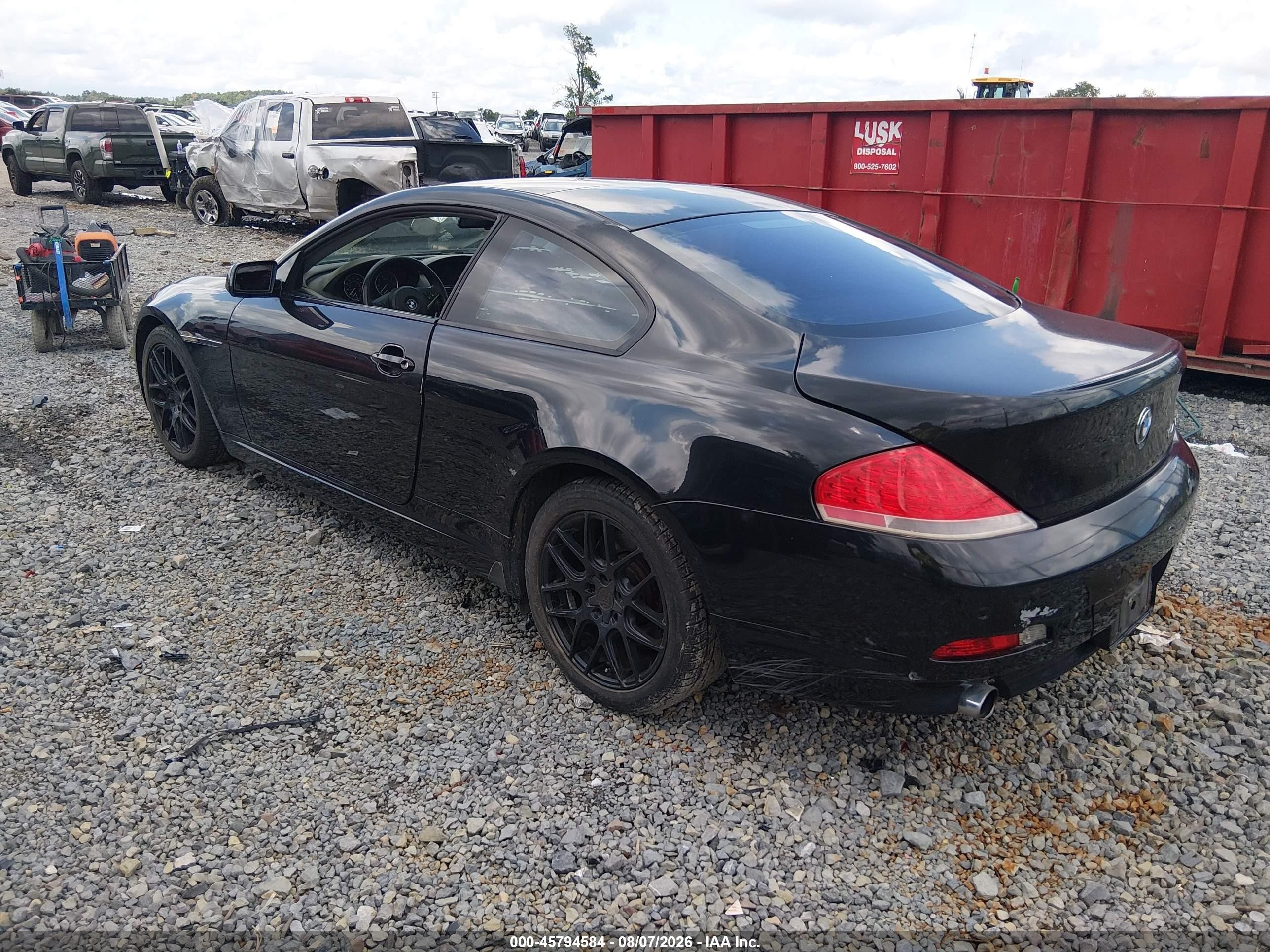2005 Bmw 645ci   Black vin: WBAEH73445B191999