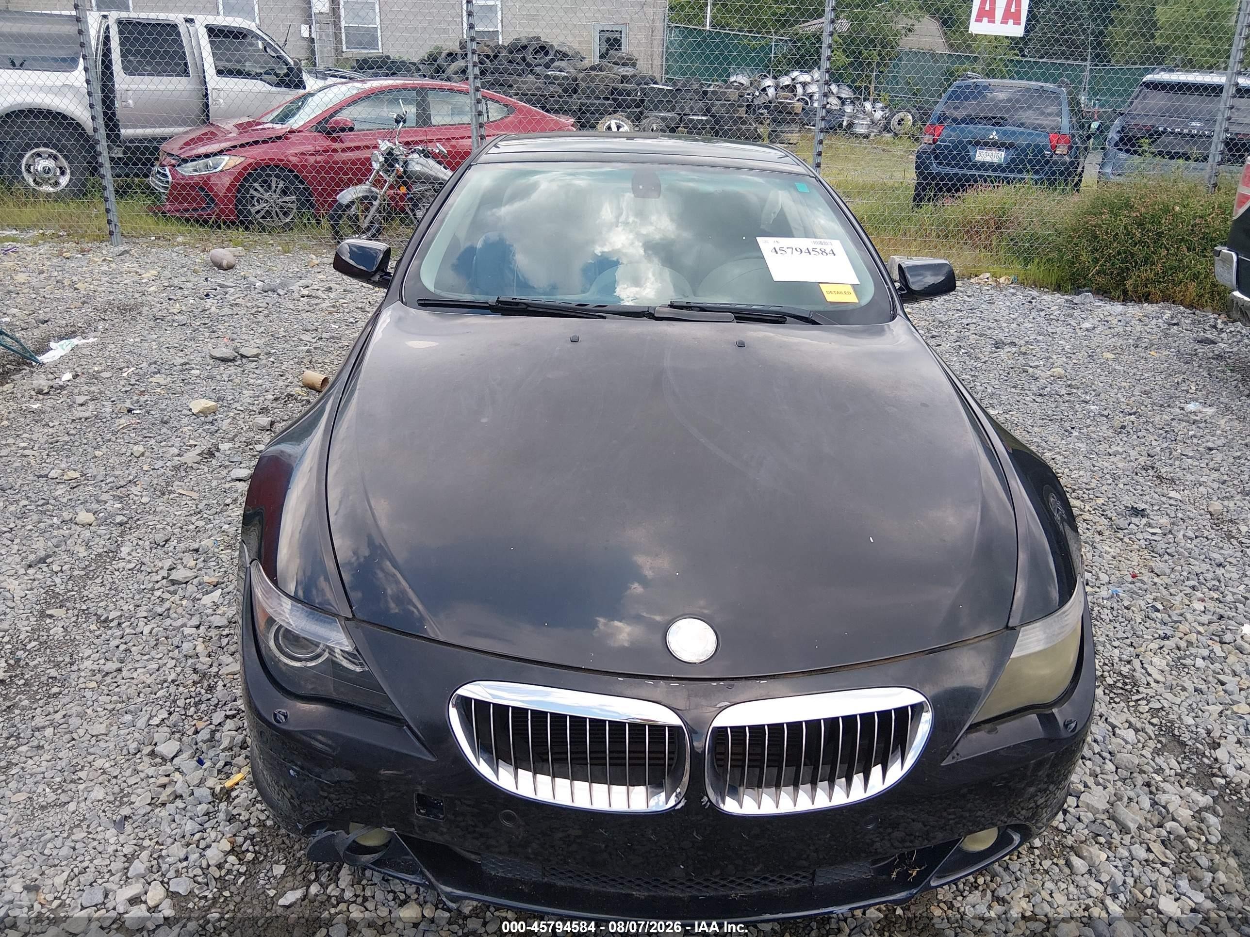 2005 Bmw 645ci   Black vin: WBAEH73445B191999