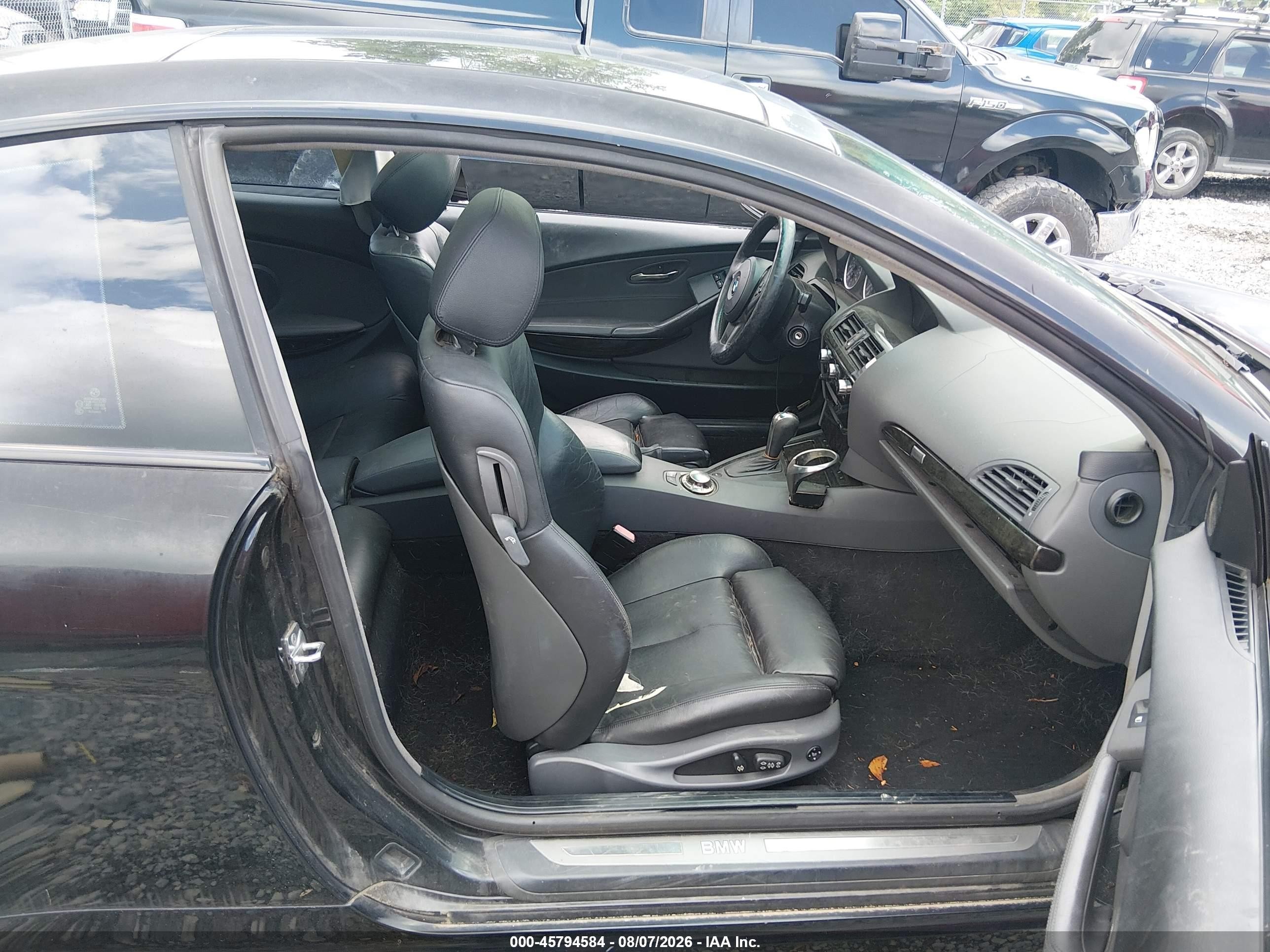 2005 Bmw 645ci   Black vin: WBAEH73445B191999