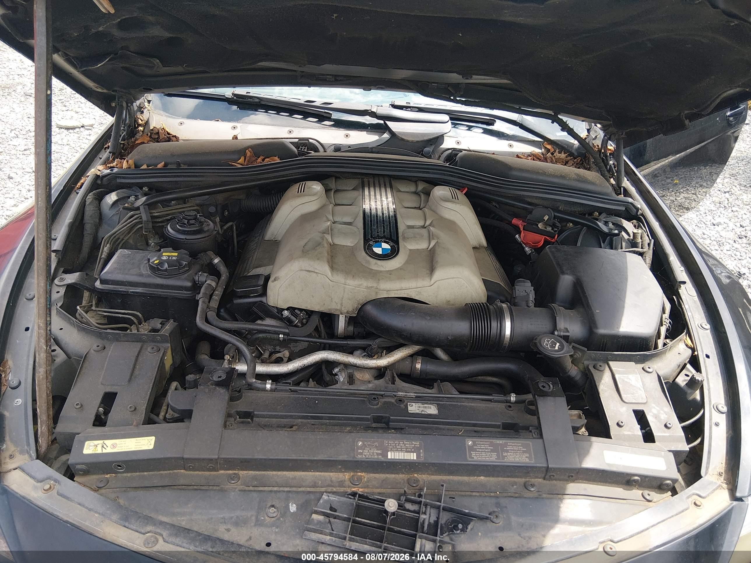 2005 Bmw 645ci   Black vin: WBAEH73445B191999