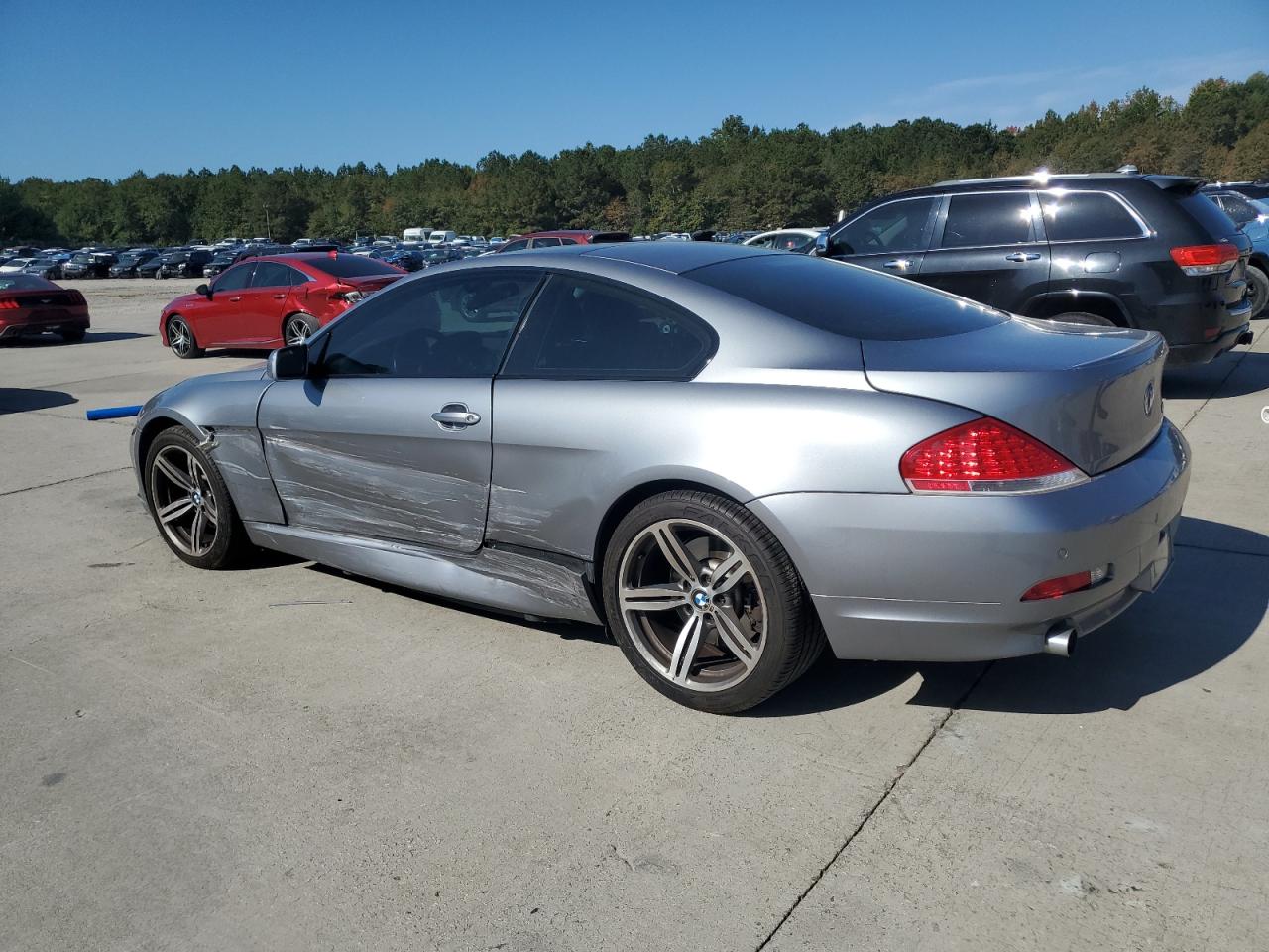 2005 Bmw 645 Ci Automatic Gray vin: WBAEH73455B191851