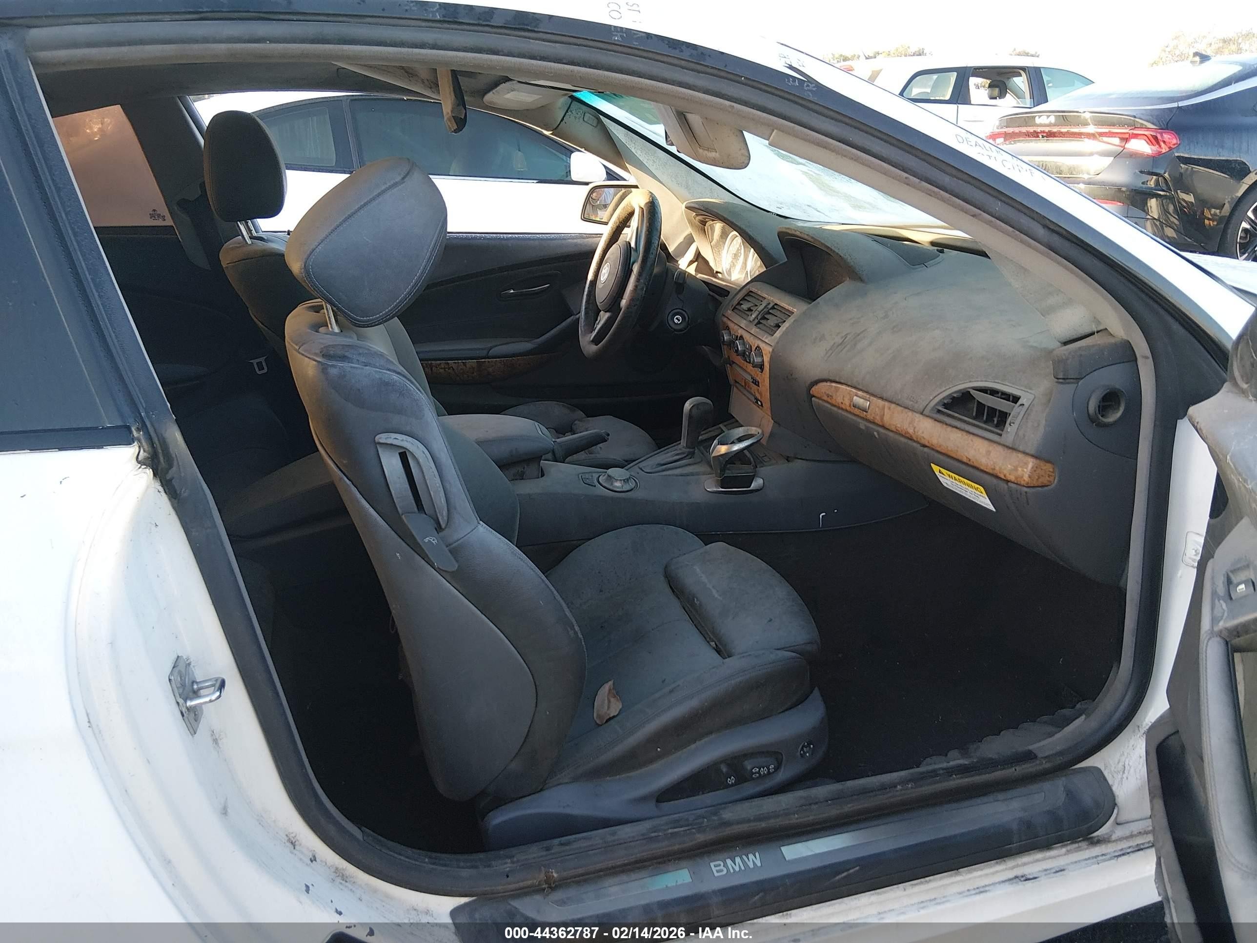 2005 Bmw 645ci   White vin: WBAEH73455CF95343