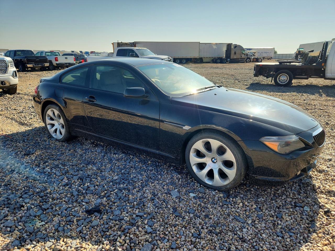 2004 Bmw 645 Ci Automatic Black vin: WBAEH73464B191193