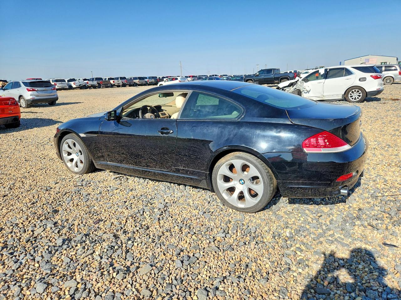 2004 Bmw 645 Ci Automatic Black vin: WBAEH73464B191193