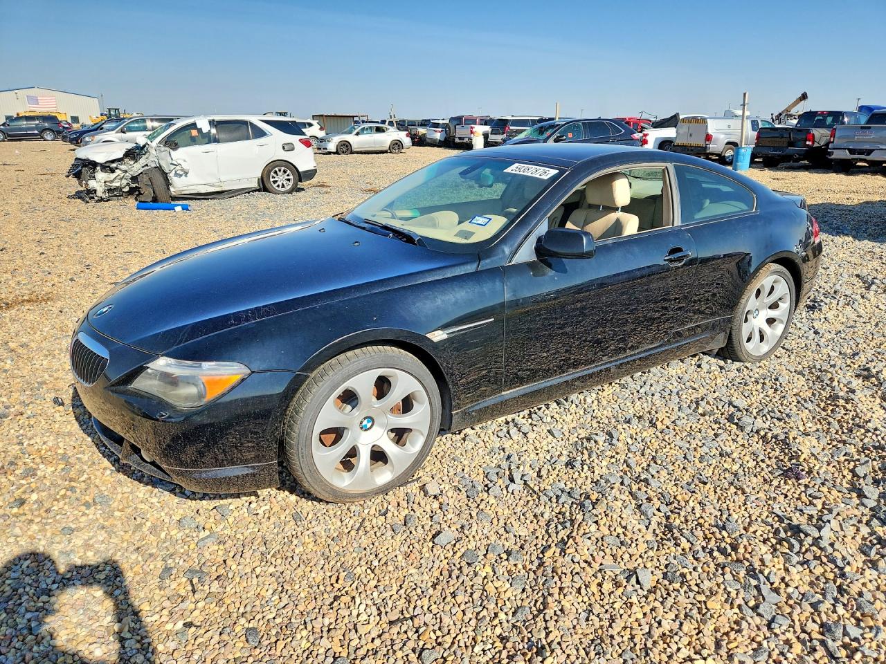 2004 Bmw 645 Ci Automatic Black vin: WBAEH73464B191193