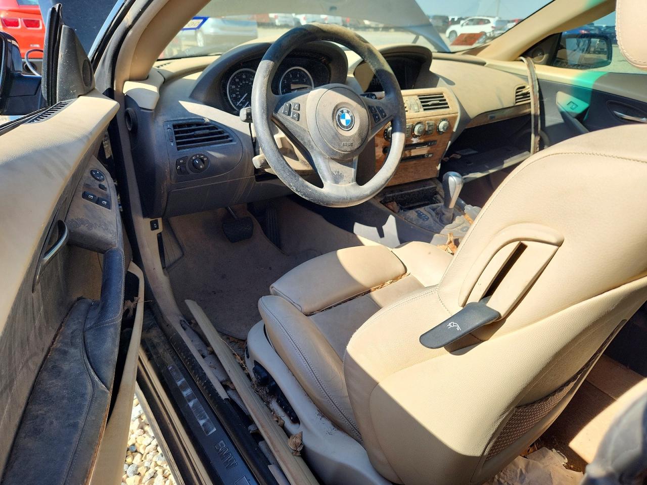 2004 Bmw 645 Ci Automatic Black vin: WBAEH73464B191193