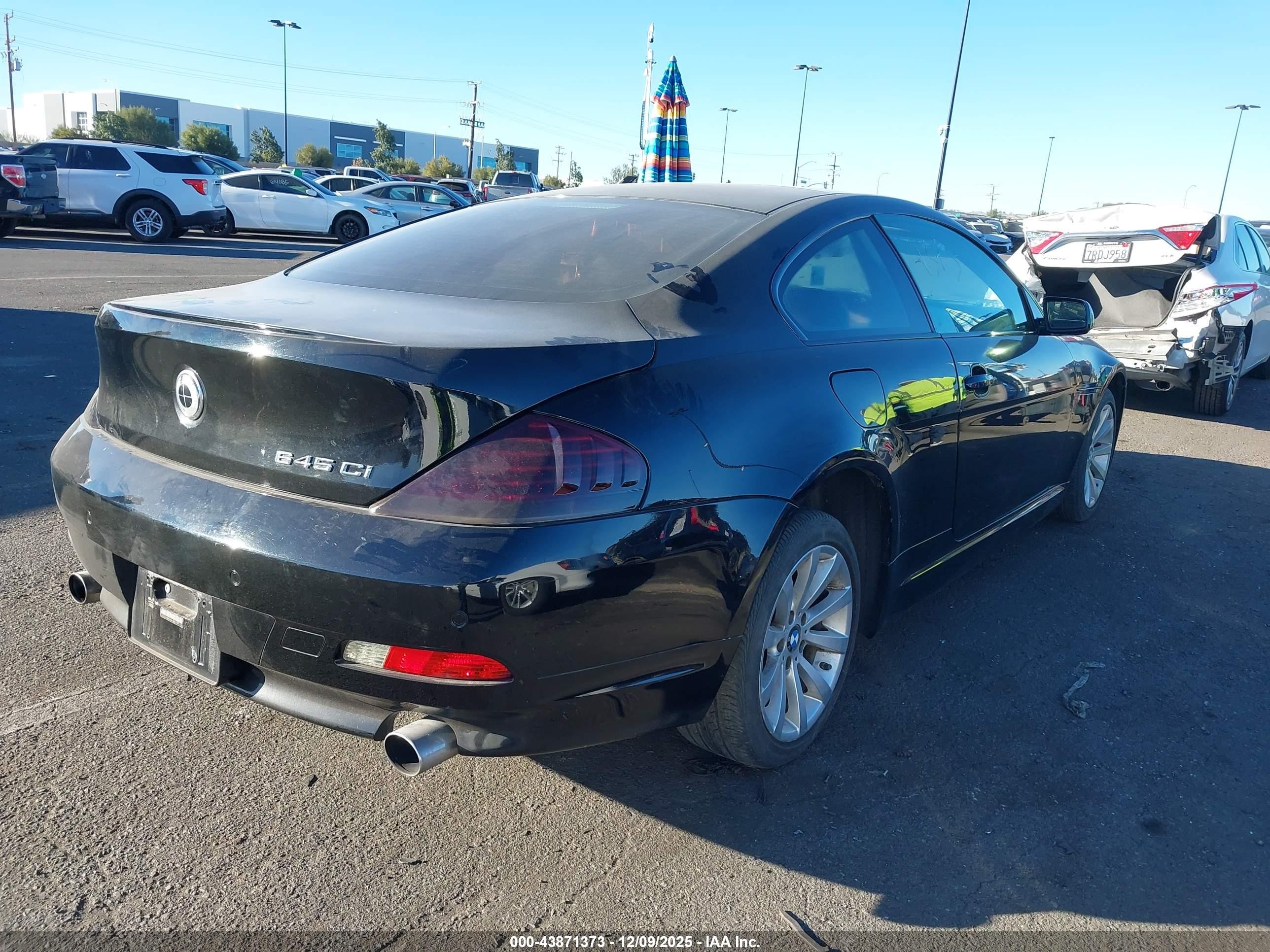 2005 Bmw 645ci   vin: WBAEH73465B192779