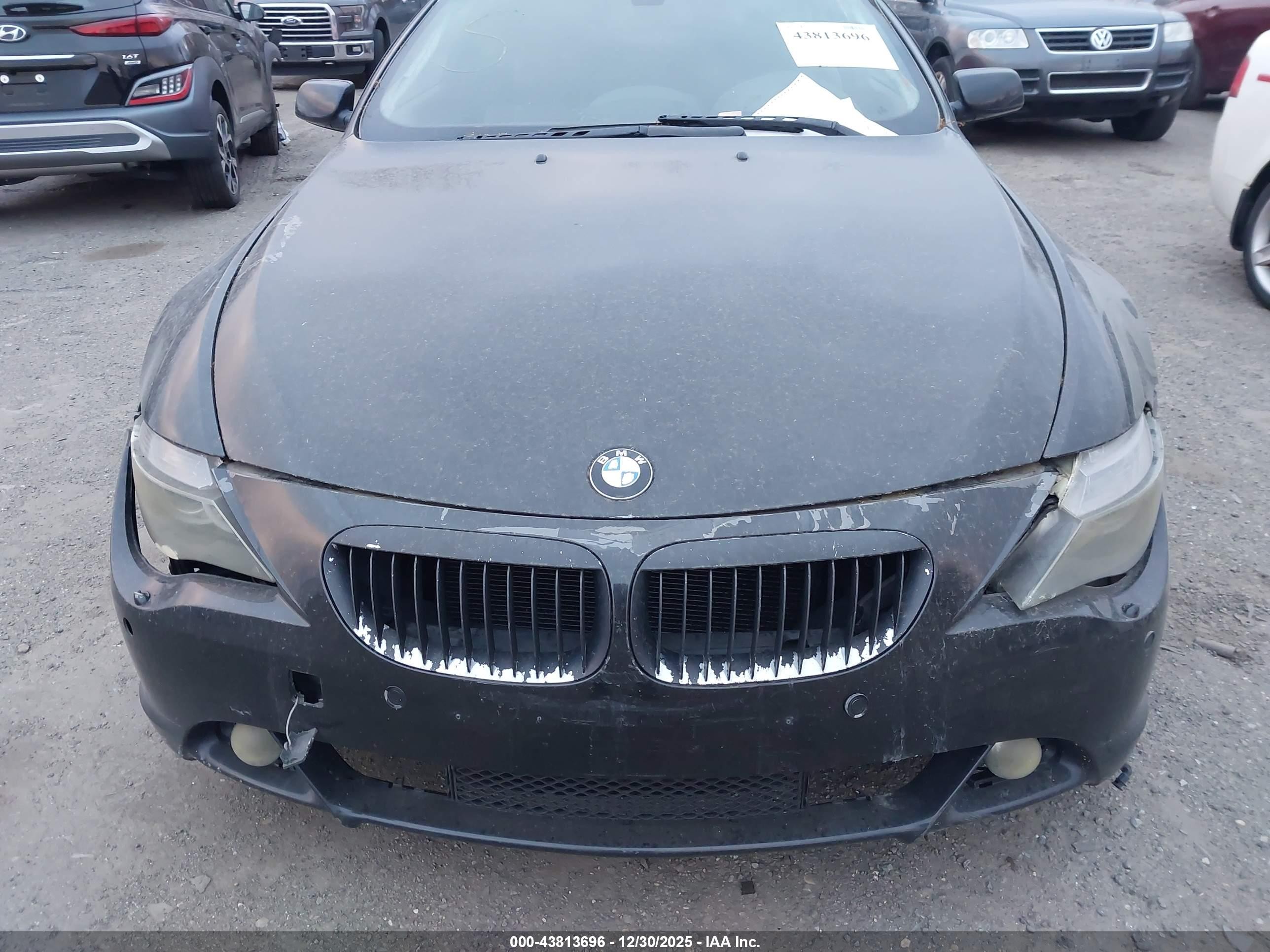 2004 Bmw 645ci   Black vin: WBAEH73484B215008