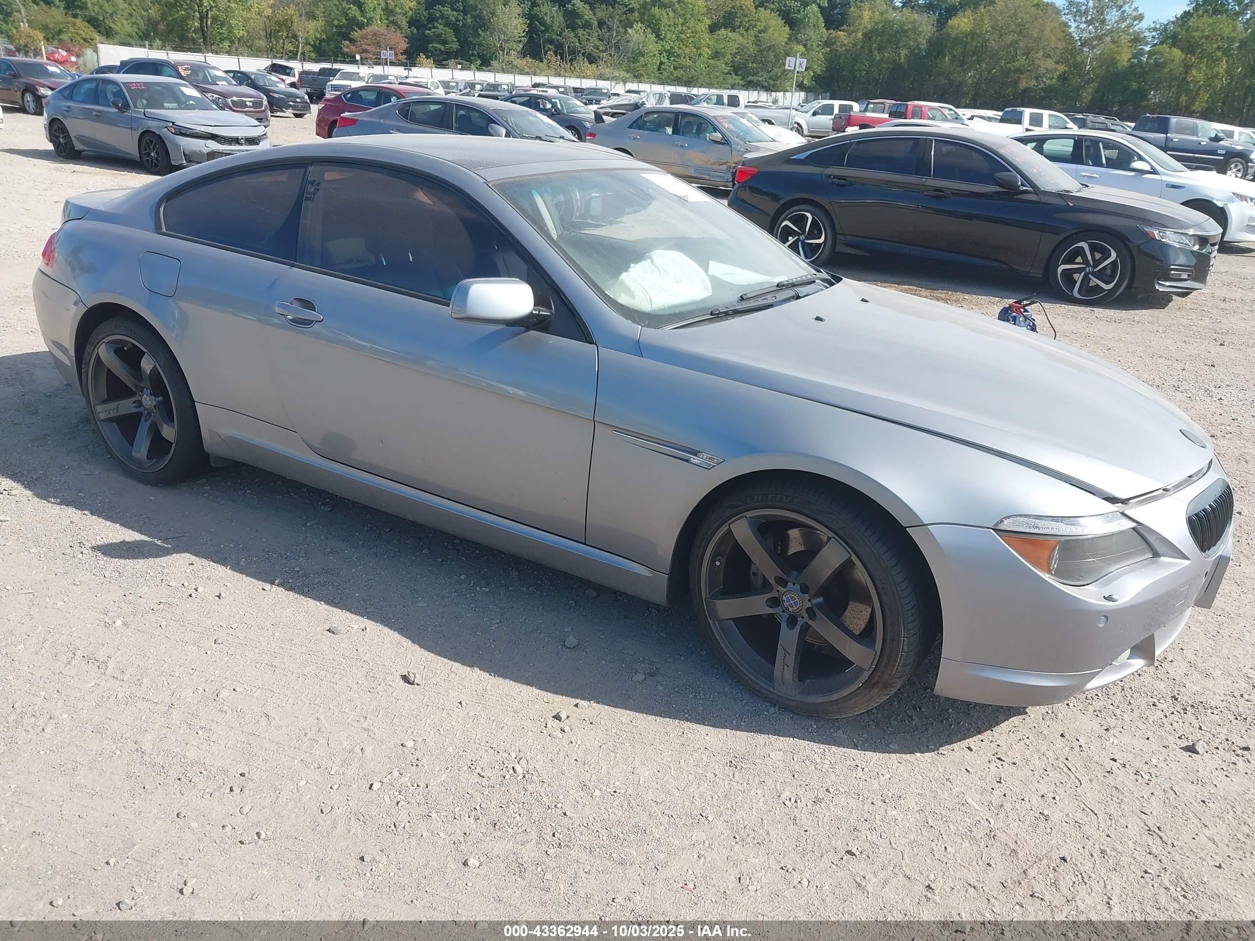 2005 Bmw 645ci   Silver vin: WBAEH73485B215835