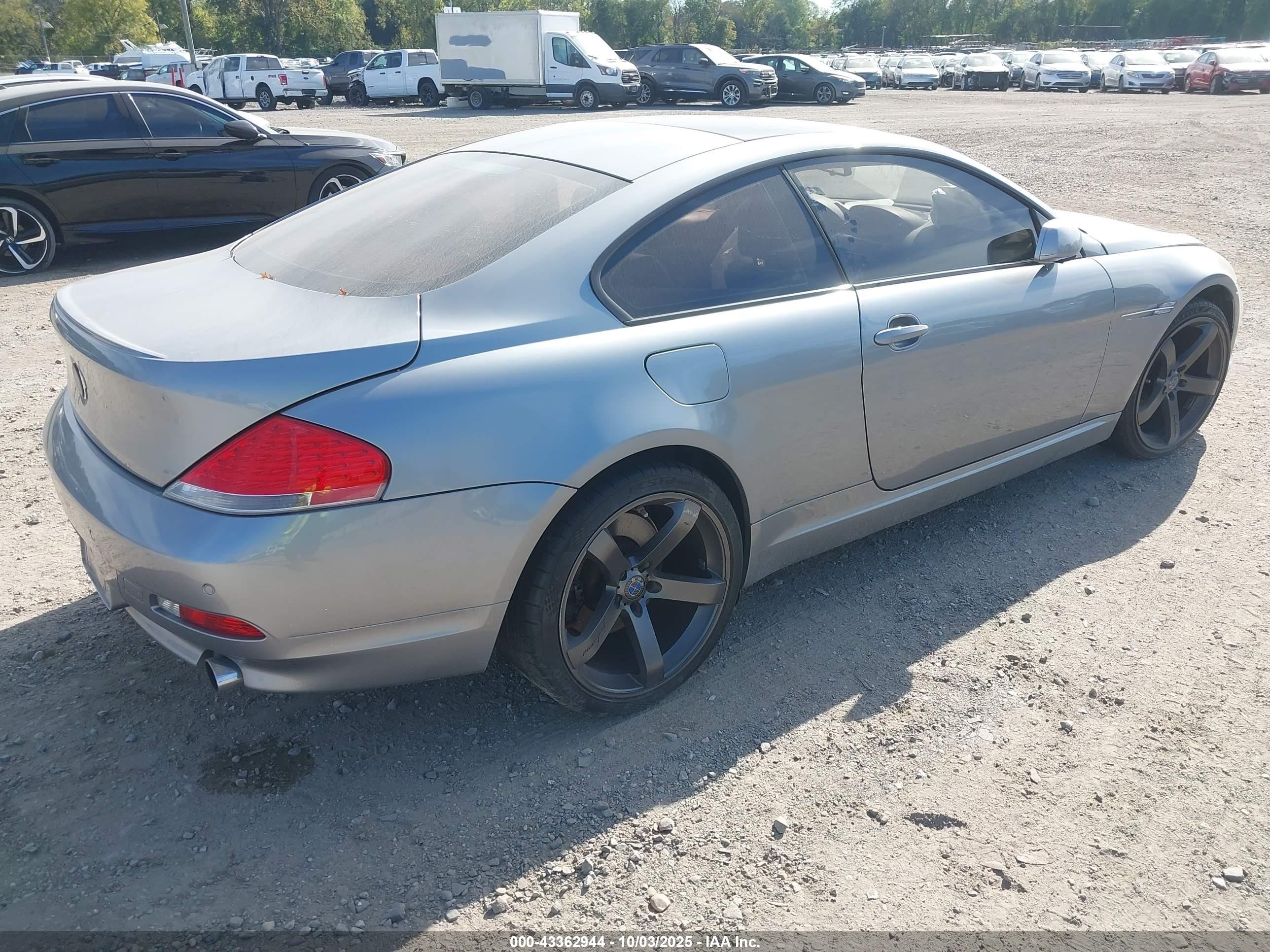 2005 Bmw 645ci   Silver vin: WBAEH73485B215835