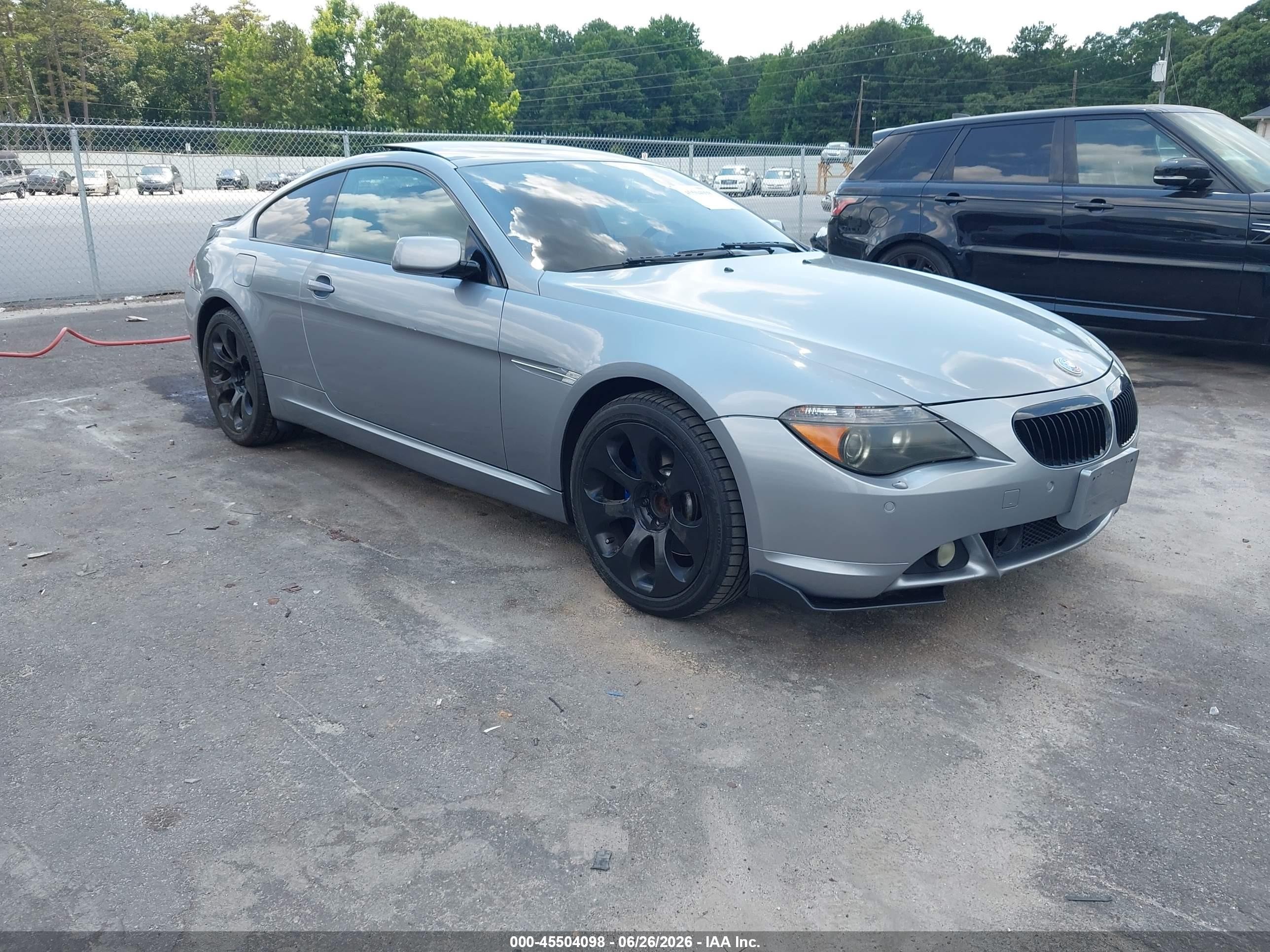 2005 Bmw 645ci   Серебряный vin: WBAEH73495B193988
