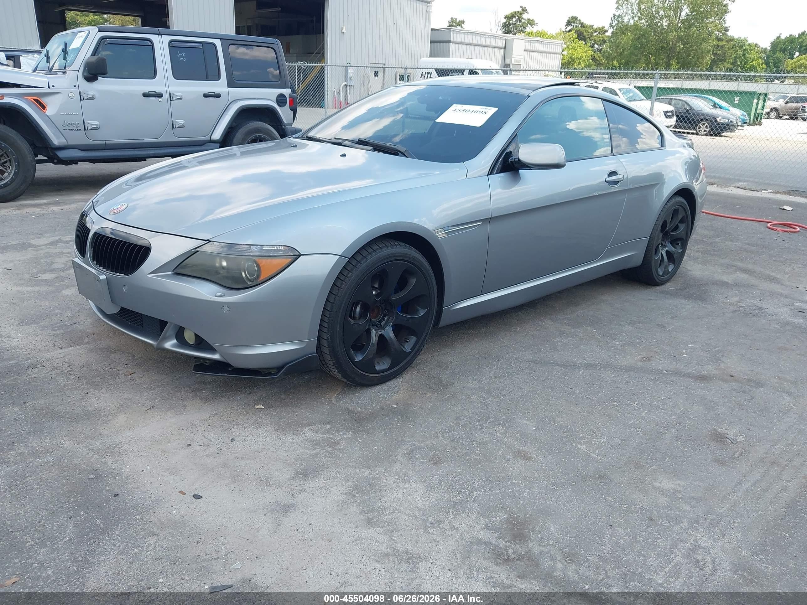 2005 Bmw 645ci   Серебряный vin: WBAEH73495B193988