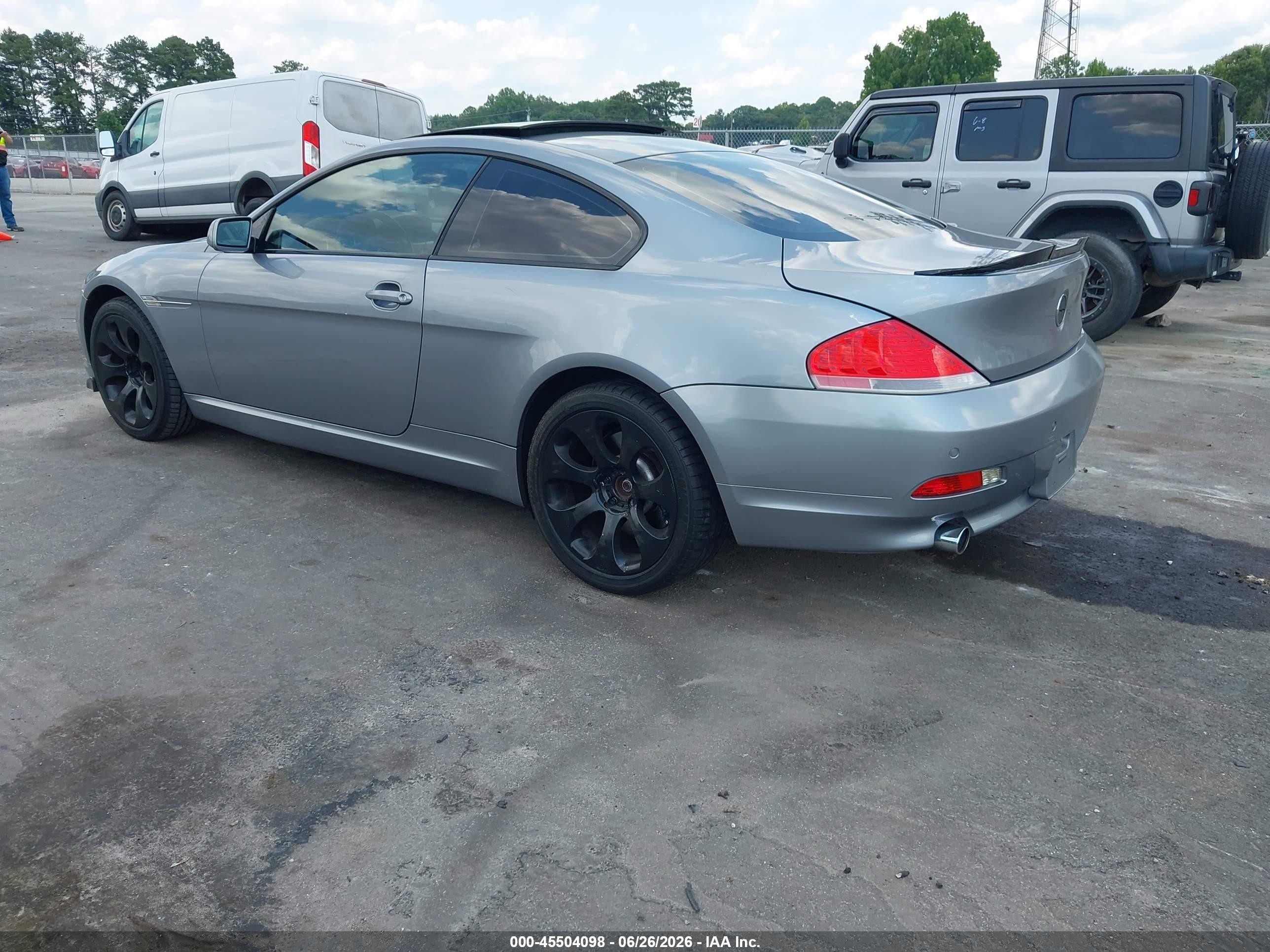 2005 Bmw 645ci   Серебряный vin: WBAEH73495B193988