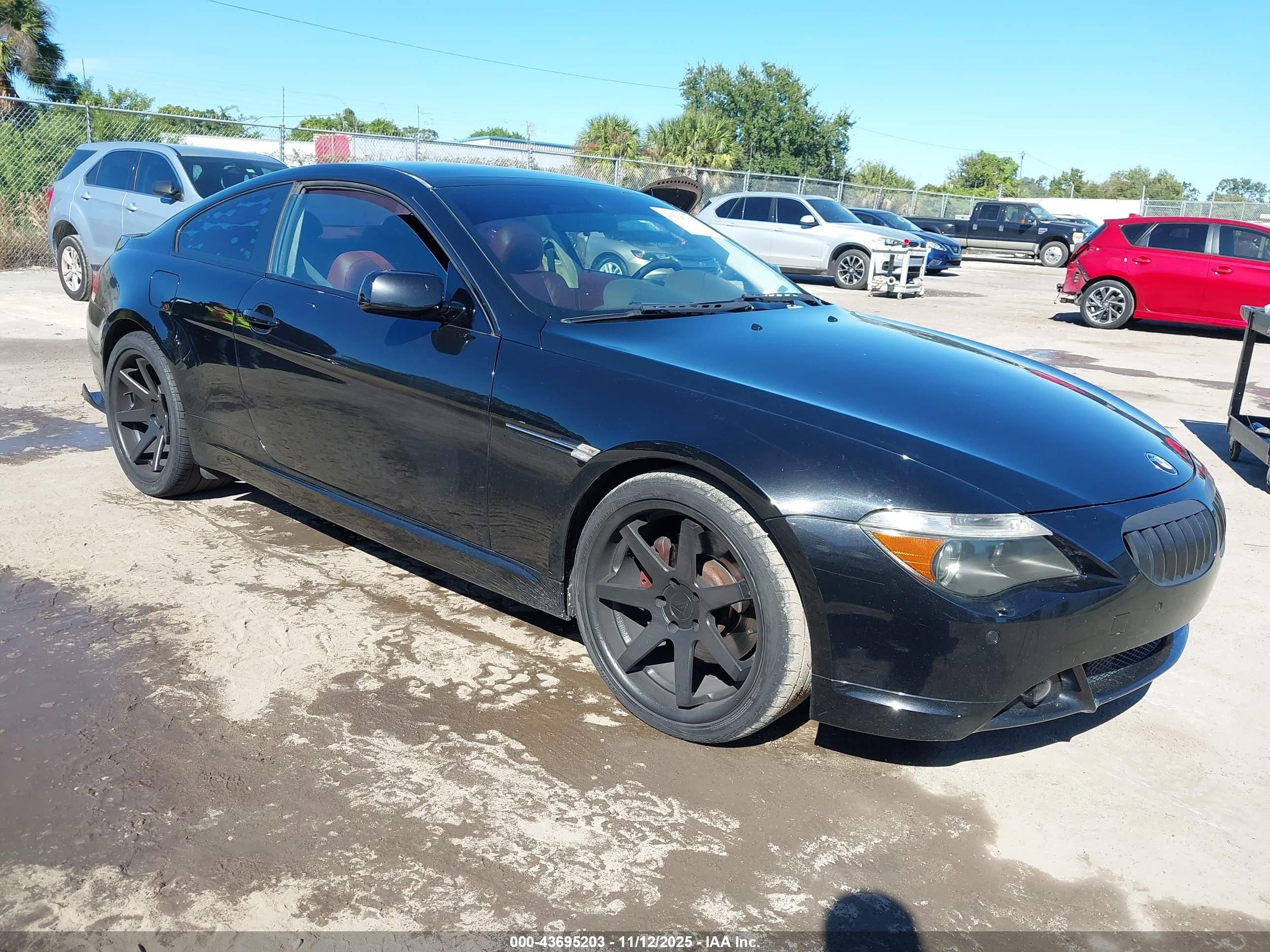 2005 Bmw 645ci   Черный vin: WBAEH73495B216198