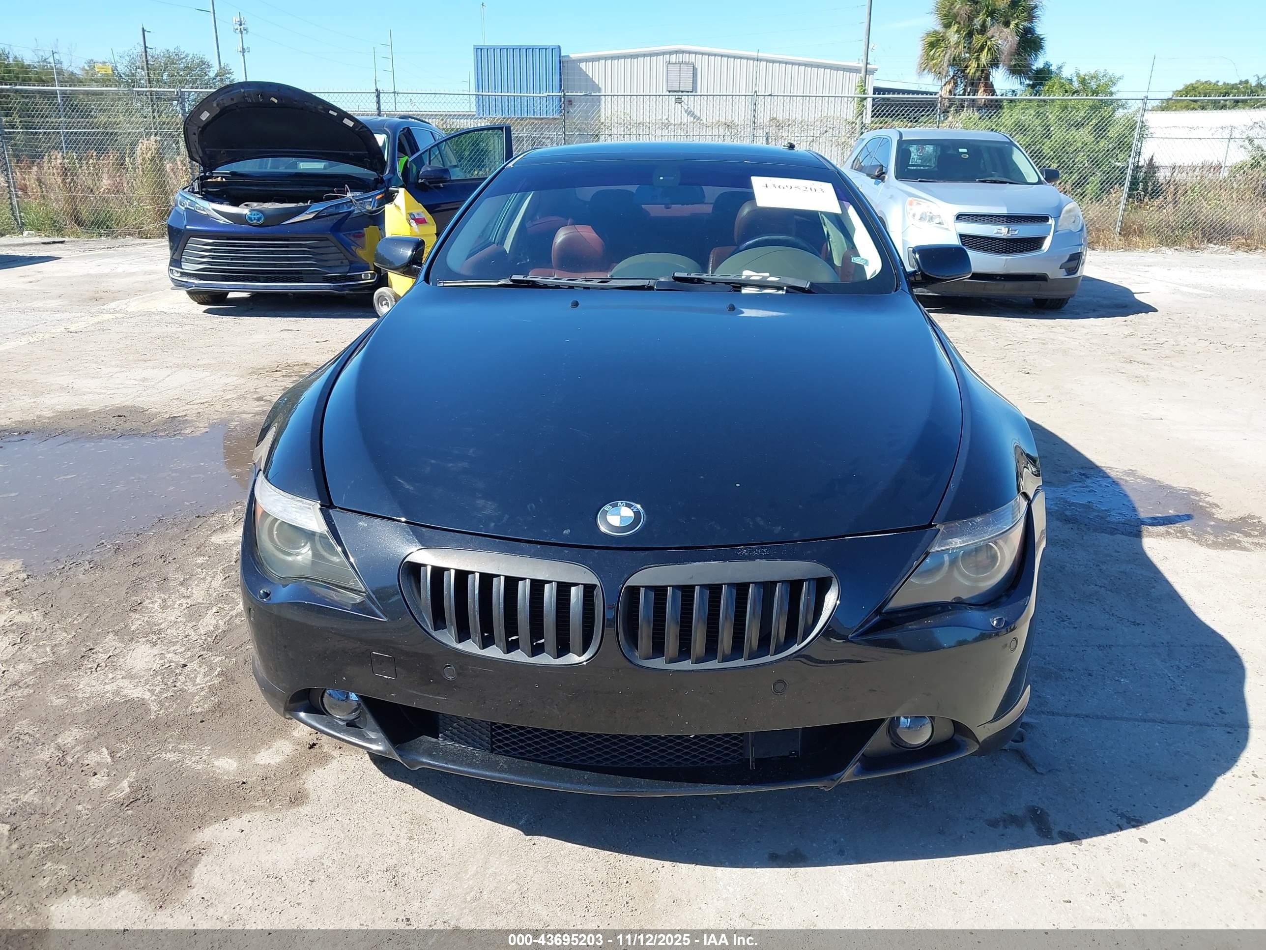 2005 Bmw 645ci   Black vin: WBAEH73495B216198