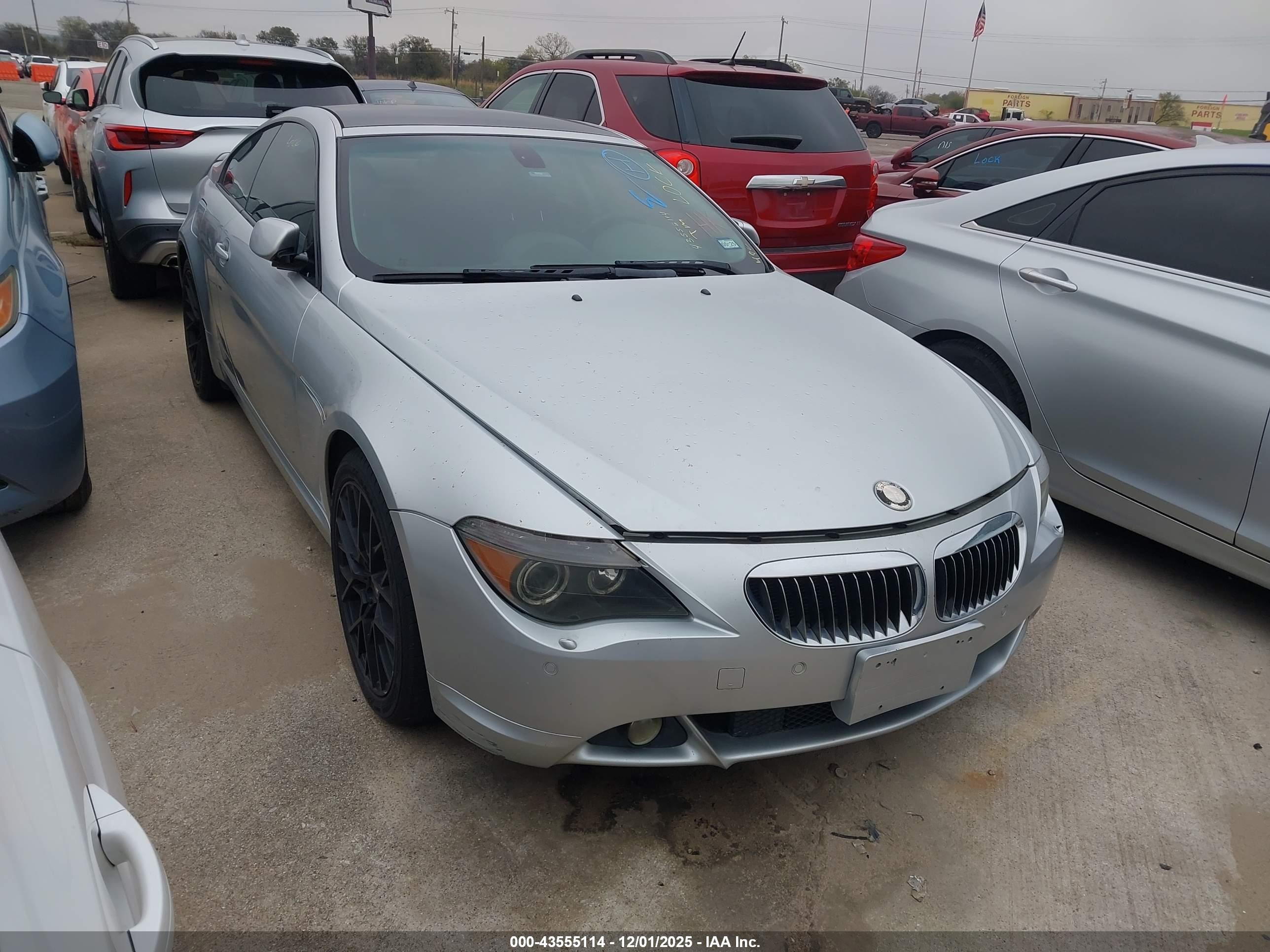2005 Bmw 645ci   Silver vin: WBAEH734X5B193708
